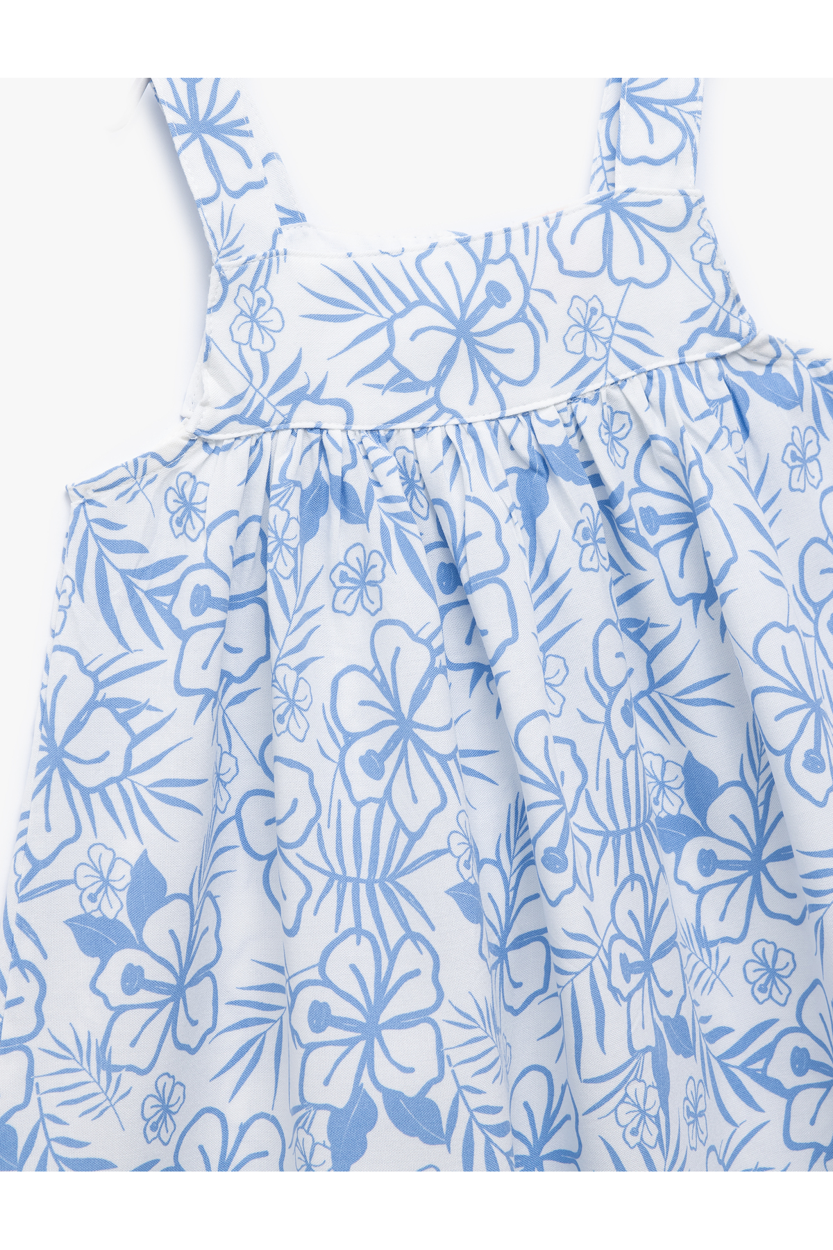 Koton Viskon Kare Yaka Kolsuz A Kesim Desenli Elbise fotoğrafı 3 (önizleme)