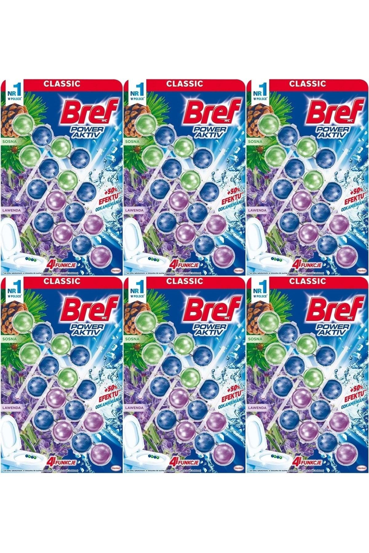 Bref Power Aktiv Klozet Bloğu Çam Ve Lavanta Kokulu (24 LÜ SET) (6PK*4)
