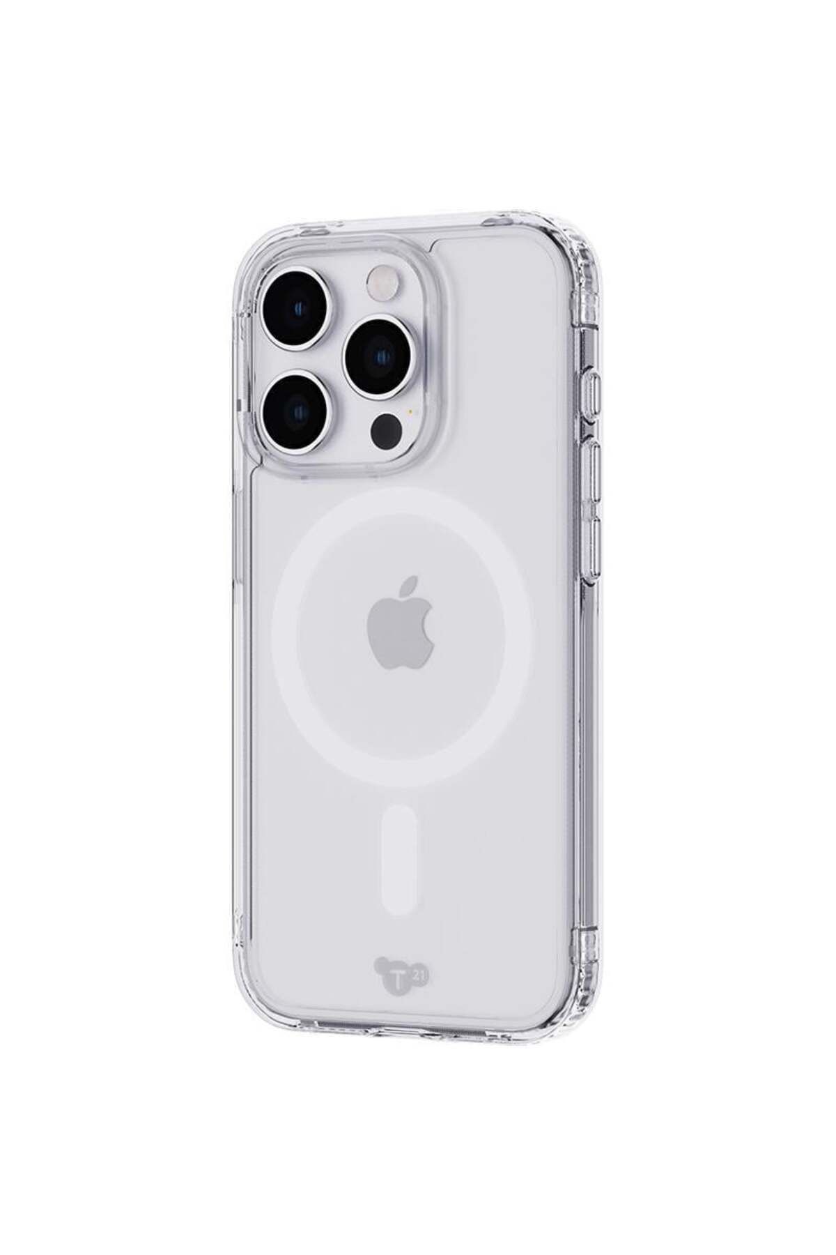 Tech 21-Tech21 Evo Clear Mobile Case with MagSafe iPhone 15 Pro - Clear 2