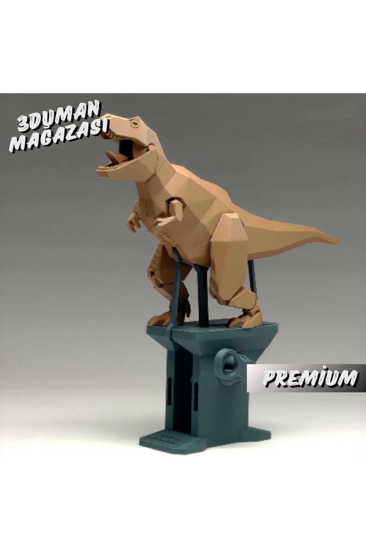 3Duman Premium Hareketli Kükreyen T-REX Figürü - 20 CM