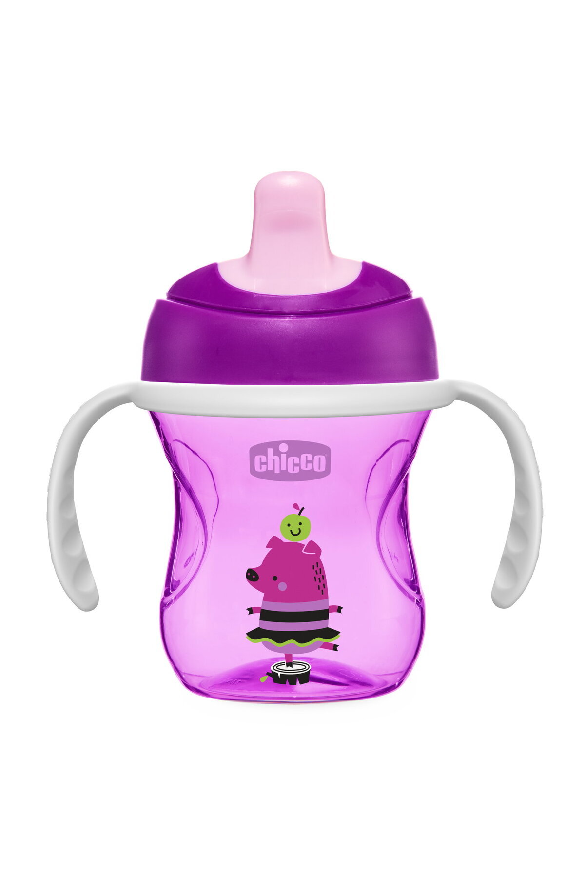 Chicco YARI YUMUŞAK UÇLU EĞİTİM BARDAĞI 6AY+KIZ fotoğrafı 3 (önizleme)