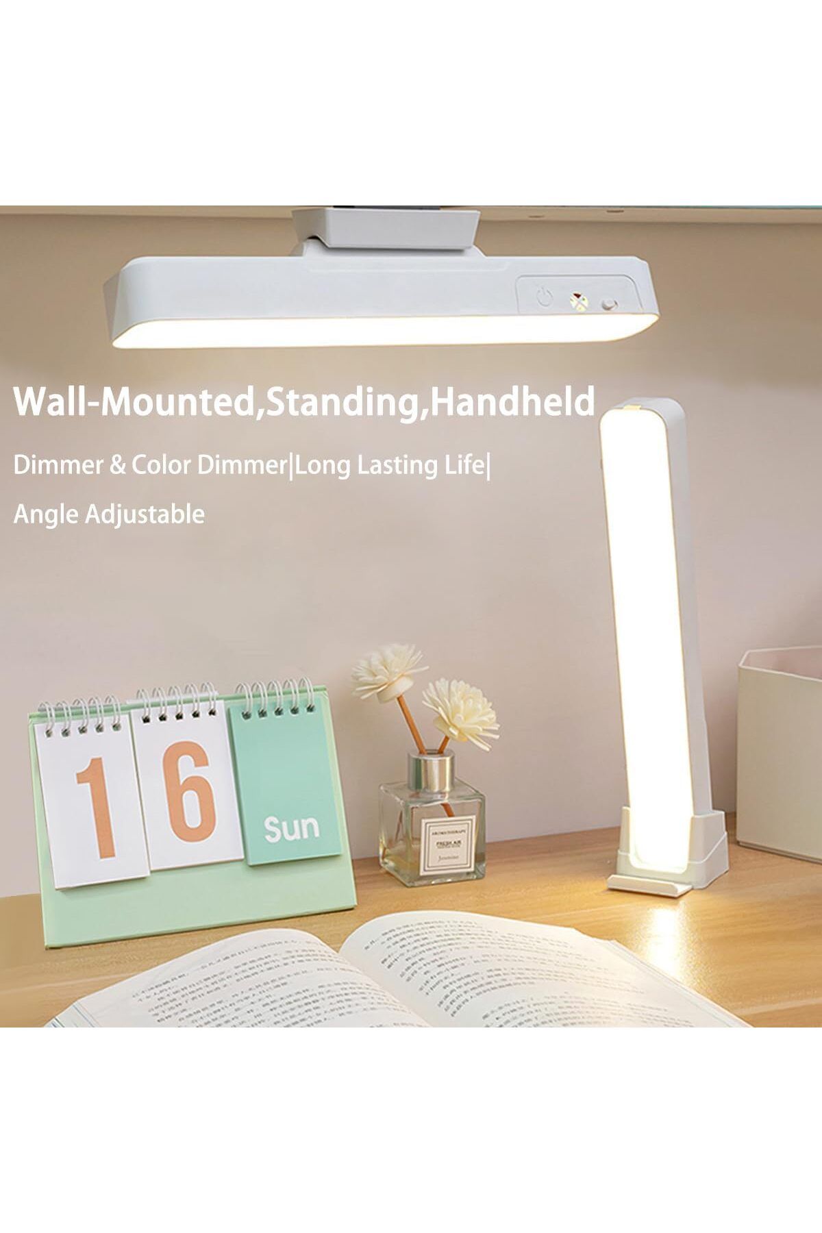 COOYA-LED Strip Light with Motion Sensor Wireless Rechargeable Bottom with Remote Control, White Iron 5