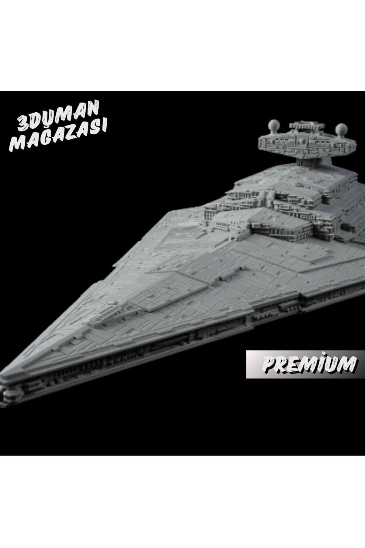 3Duman Premium Yıldız Savaşları Star Destroyer Figürü - 15 CM