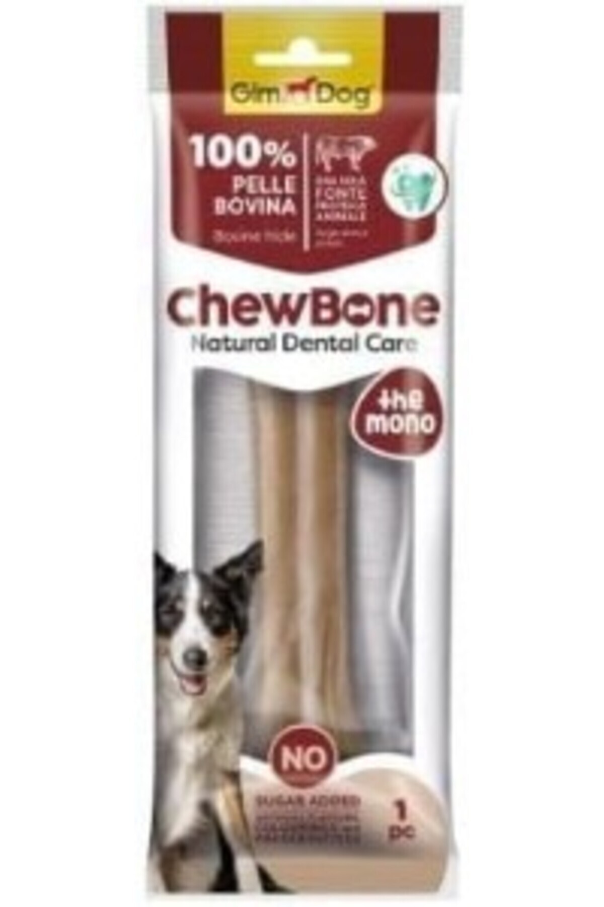 Gimdog Chew Bone Diş Sağlığı Destekleyici Naturel Press Köpek Çiğneme Kemiği 150 Gr 20 Cm 1 Adet