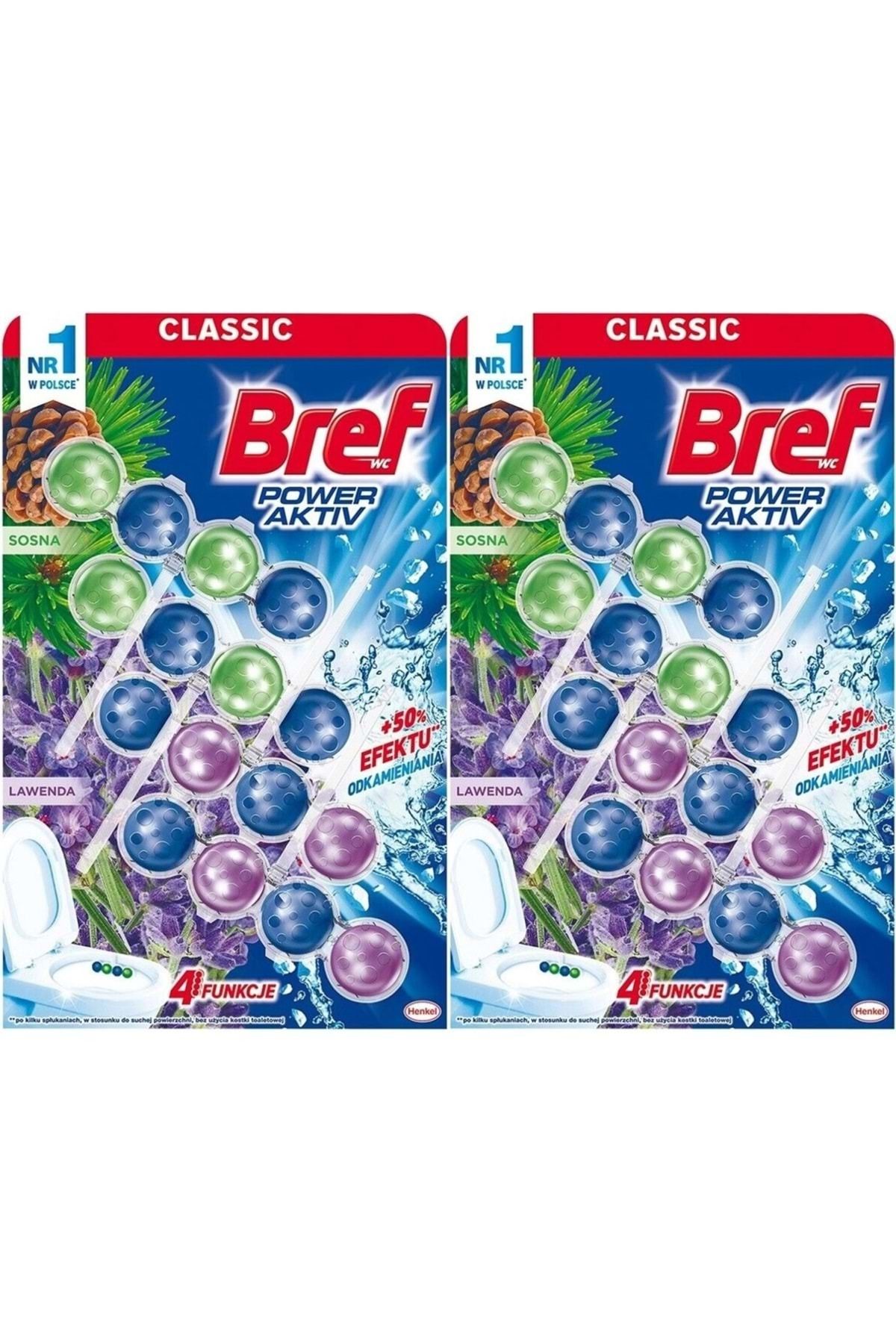 Bref Power Aktiv Klozet Bloğu Çam Ve Lavanta Kokulu (8 Lİ SET) (2PK*4)