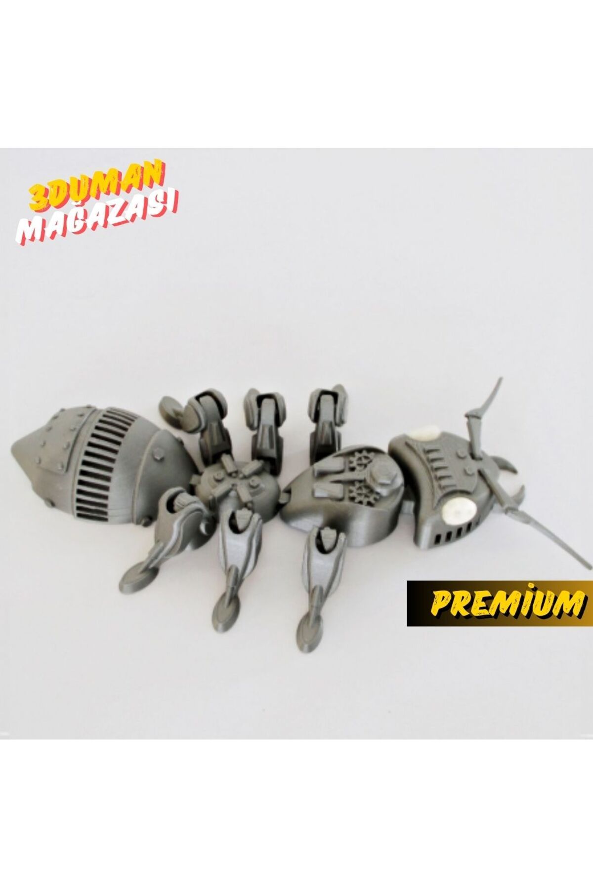 3Duman Premium Eklemli Karınca Robot Figürü - 10 CM