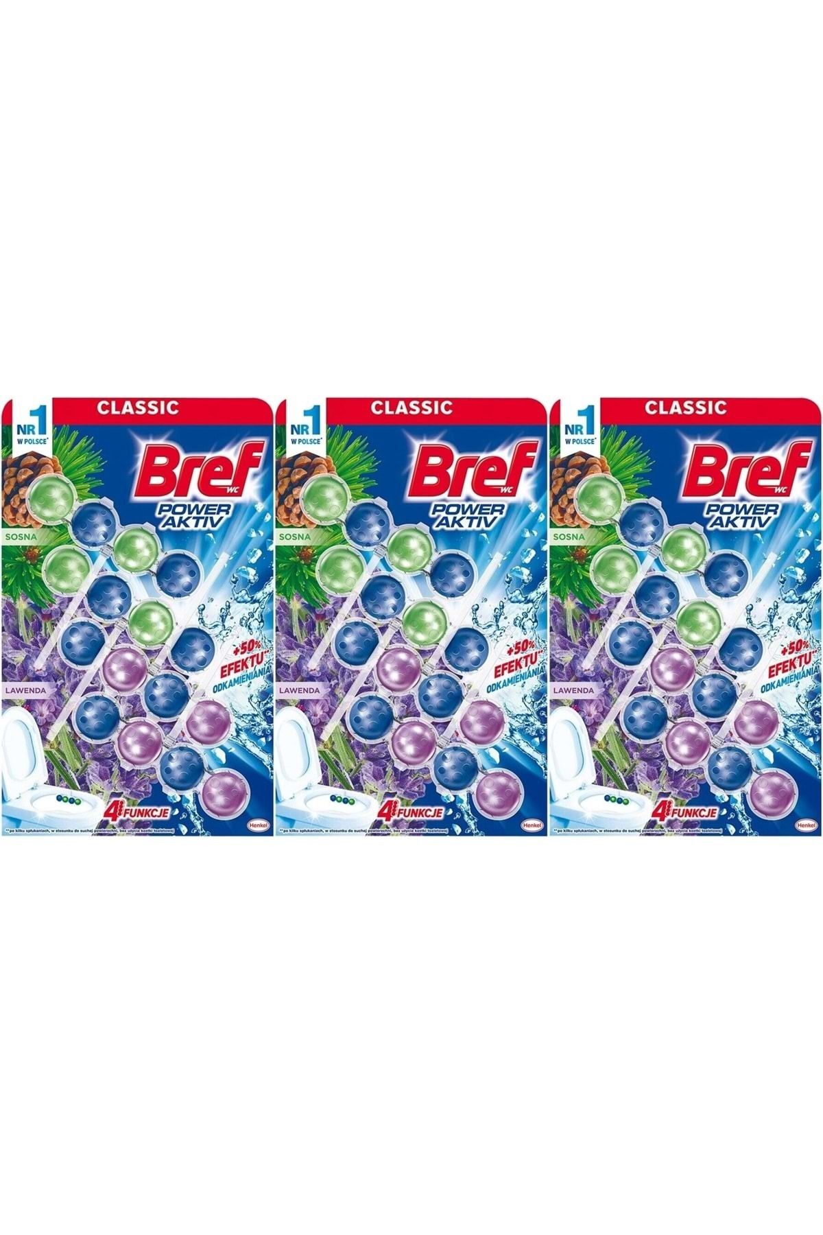 Bref Power Aktiv Klozet Bloğu Çam Ve Lavanta Kokulu (12 Lİ SET) (3PK*4)