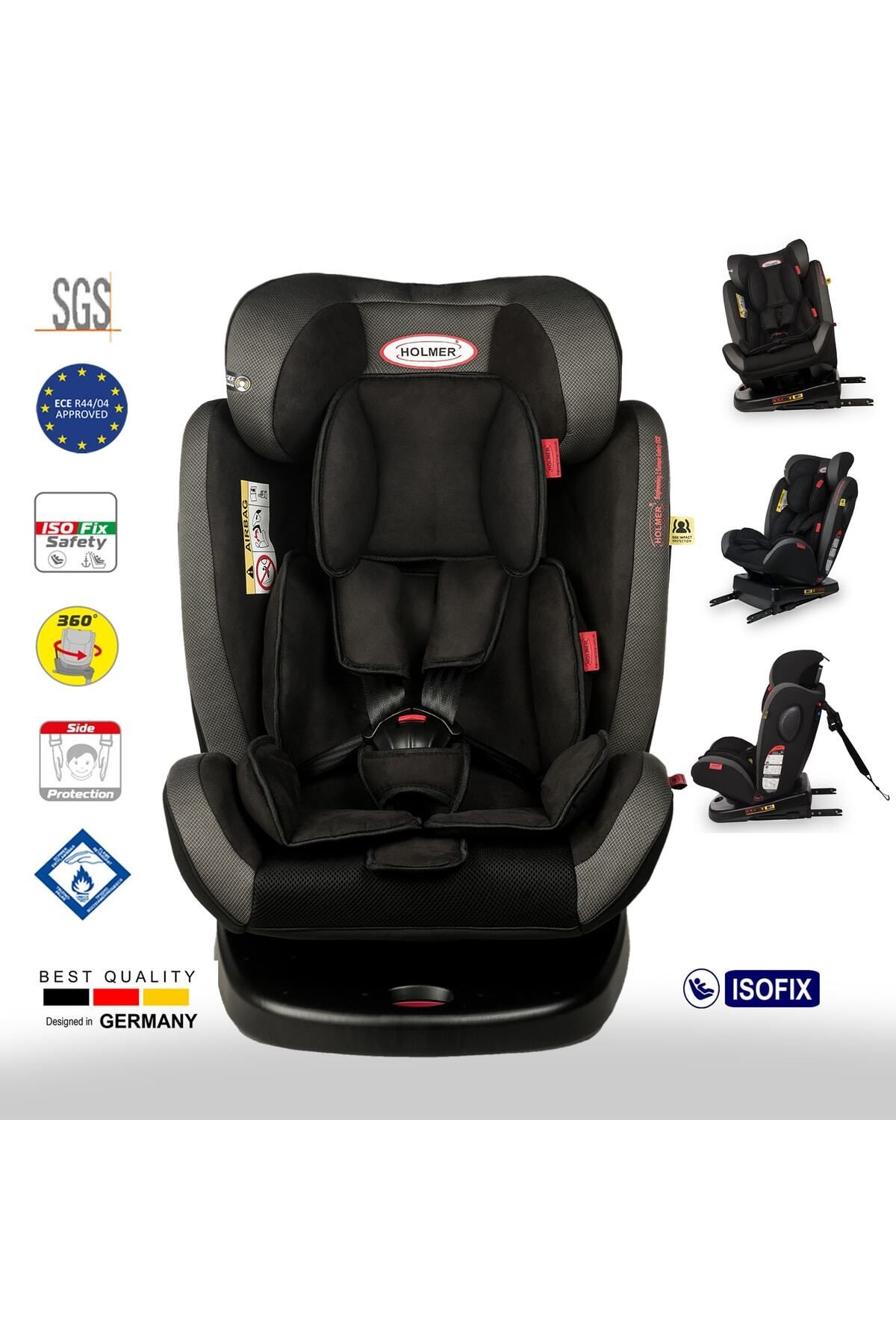 Holmer Kids Maxi Protect Aero 3D 0-36kg ( 360° Dönebilir) Isofix Çocuk Oto Koltuğu