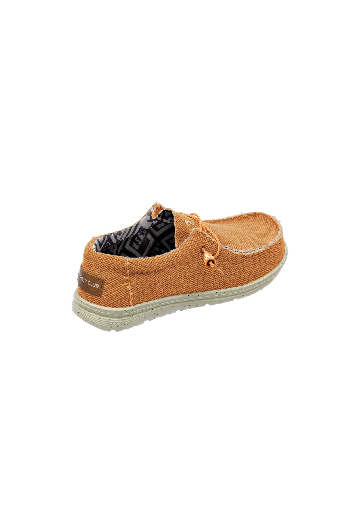 U.S. GOLF CLUB-US Golf Club Men's Sneakers Orange Loafers 4