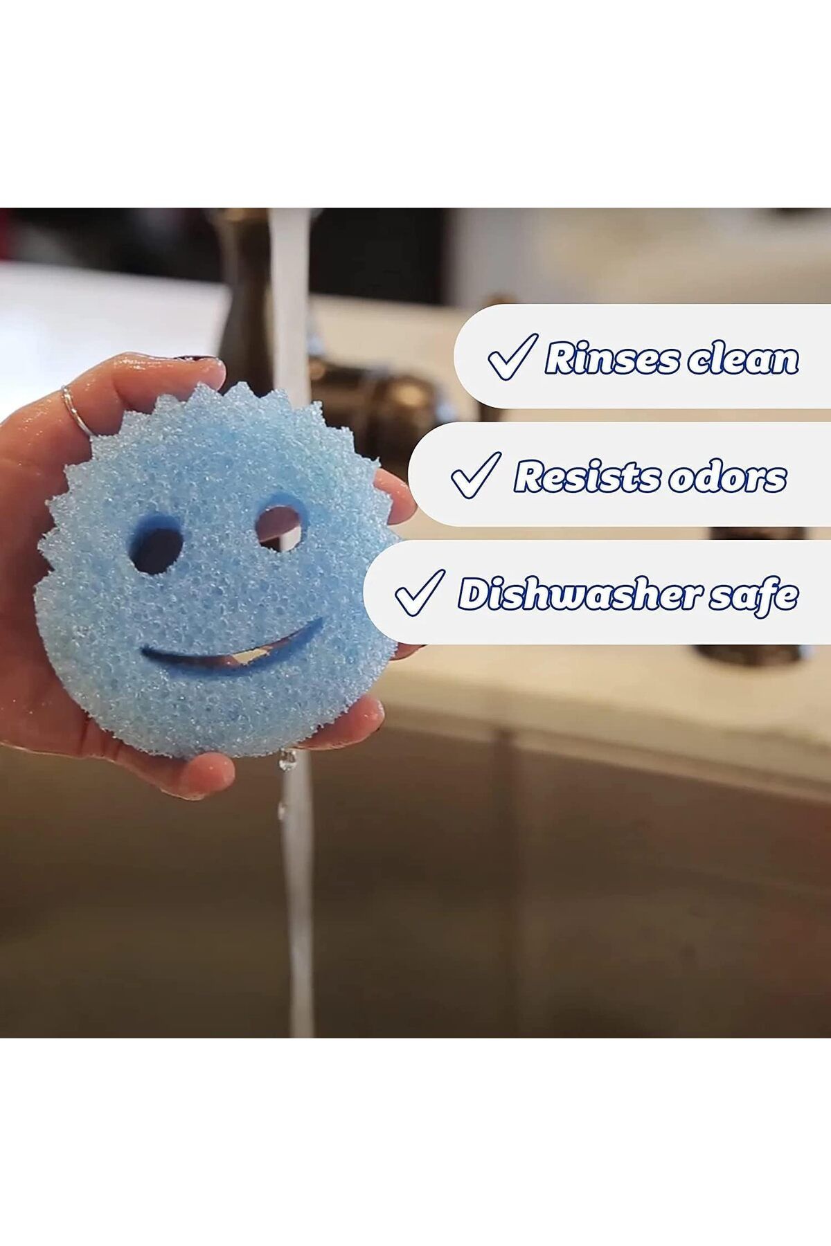 Scrub Daddy-Flextexture All Purpose Scrubber, Scratch Free, Resist Odors, Assorted, 6 Count (Combo) 5