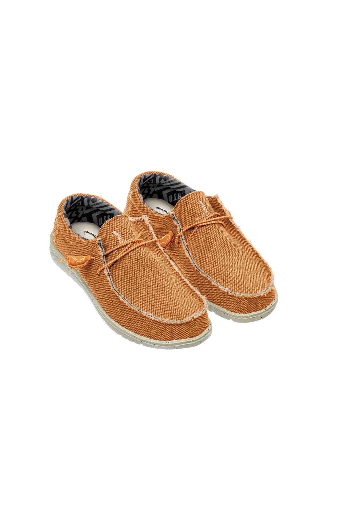 U.S. GOLF CLUB-US Golf Club Men's Sneakers Orange Loafers 2
