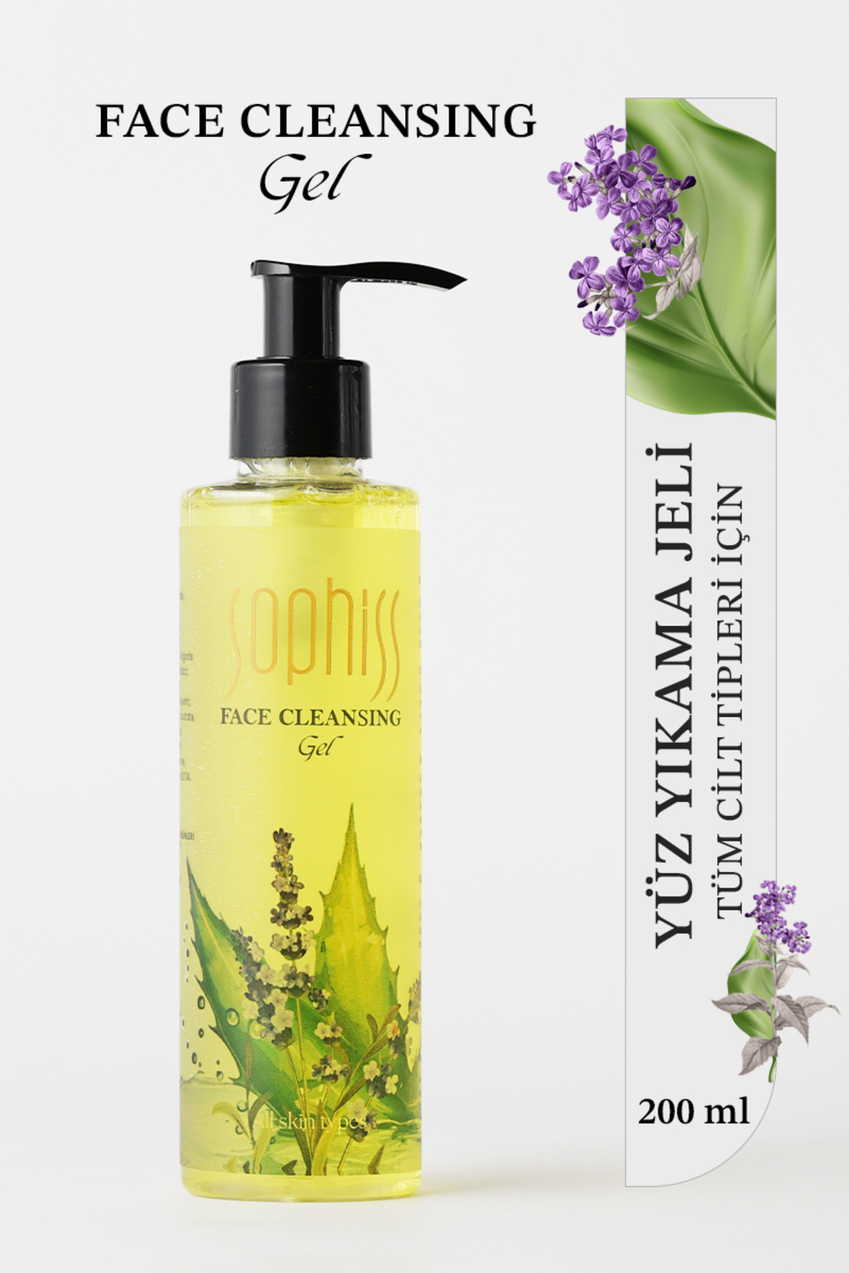 Premium Lavanda Özlü Yüz Yıkama Jeli 200 ml — 8683684306464