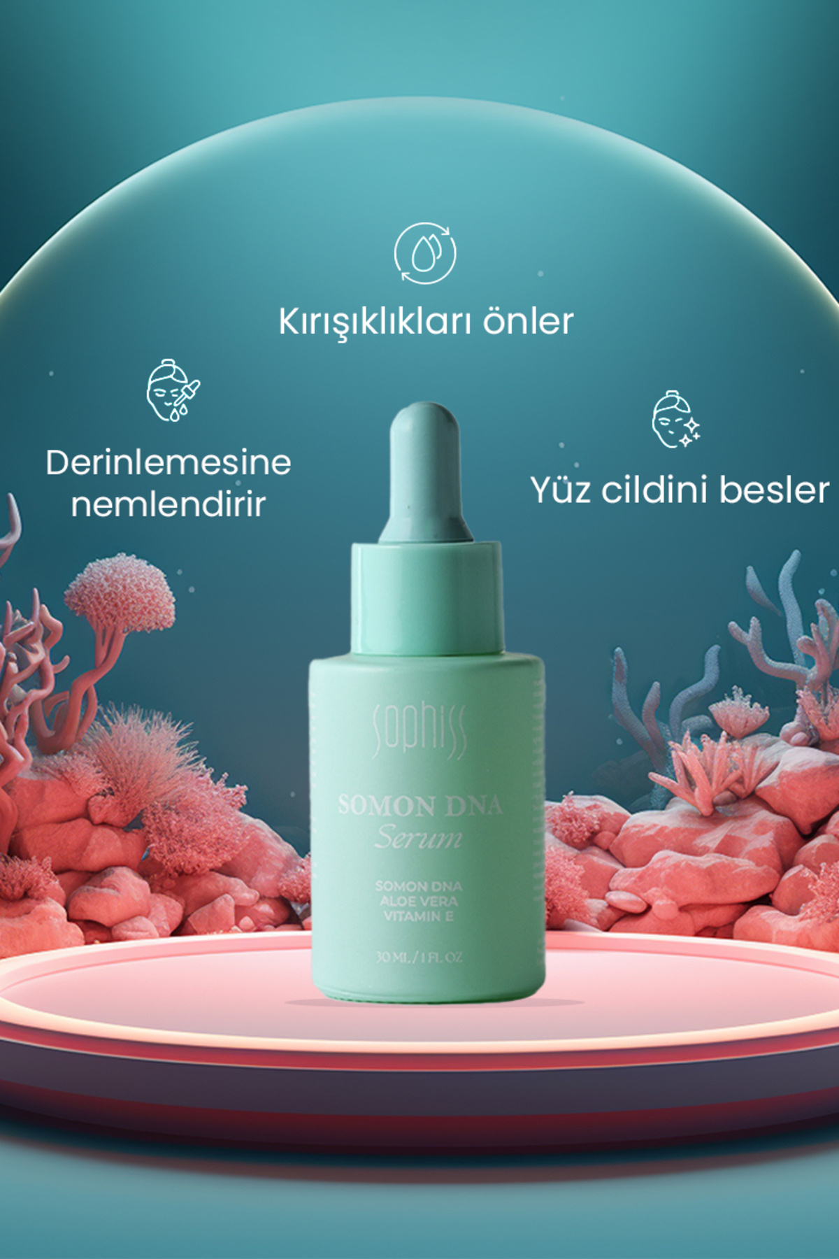 Premium Yenileyici & Nemlendirici Somon DNA Serum 30 ml — 8683684306525 — تصویر 2 از 4