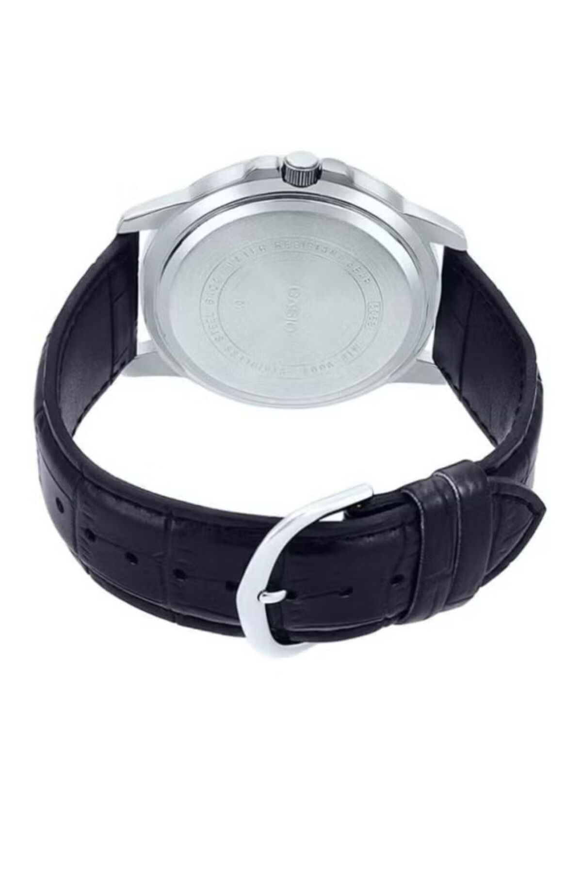 Casio-Casio Men's Analog-Digital Leather Strap Watch MTP-VD01L-1EVUDF - 45 mm - Black 4