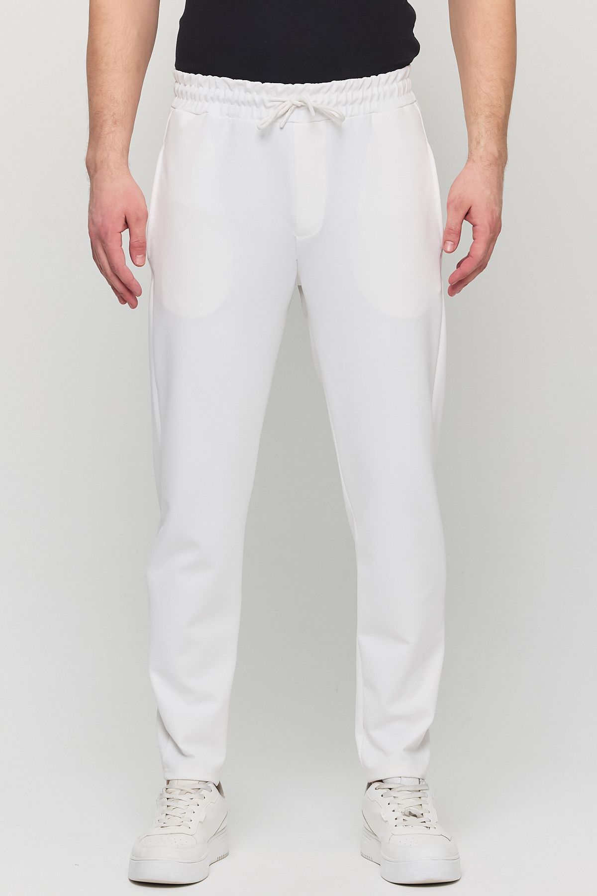 YXC Trend Maker-Men's Slim Fit Elastic Waist Drawstring Lycra Comfortable Jogger Pants 2