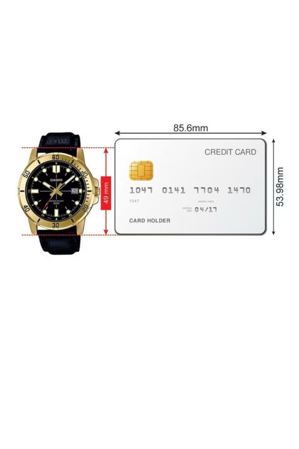 Casio-Casio Men's Water Resistant Analog Watch MTP-VD01GL-1EVUDF - Black 5