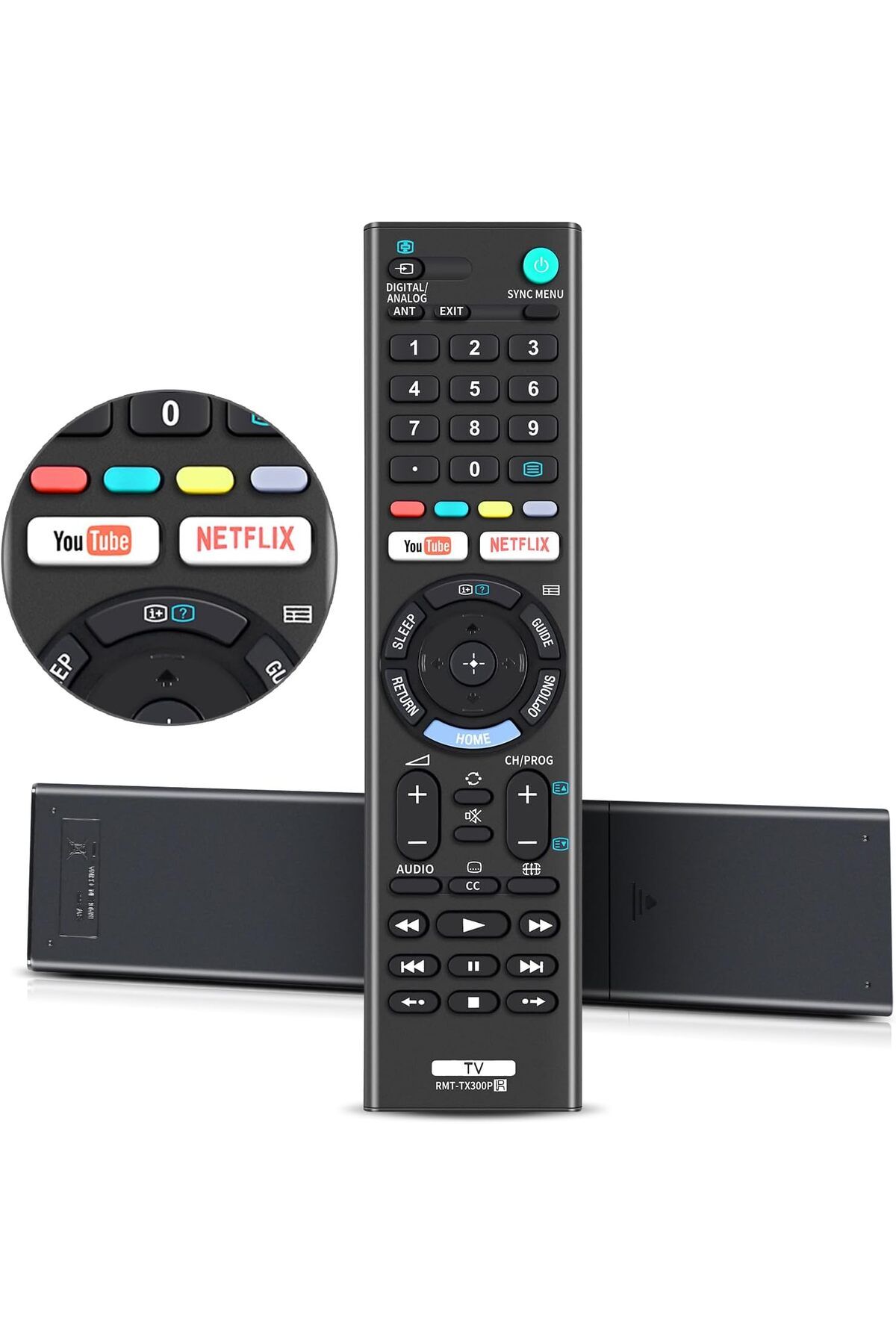 AWH-Universal Remote for Sony LCD, LED, Smart Bravia TVs with YouTube & Netflix Buttons 1
