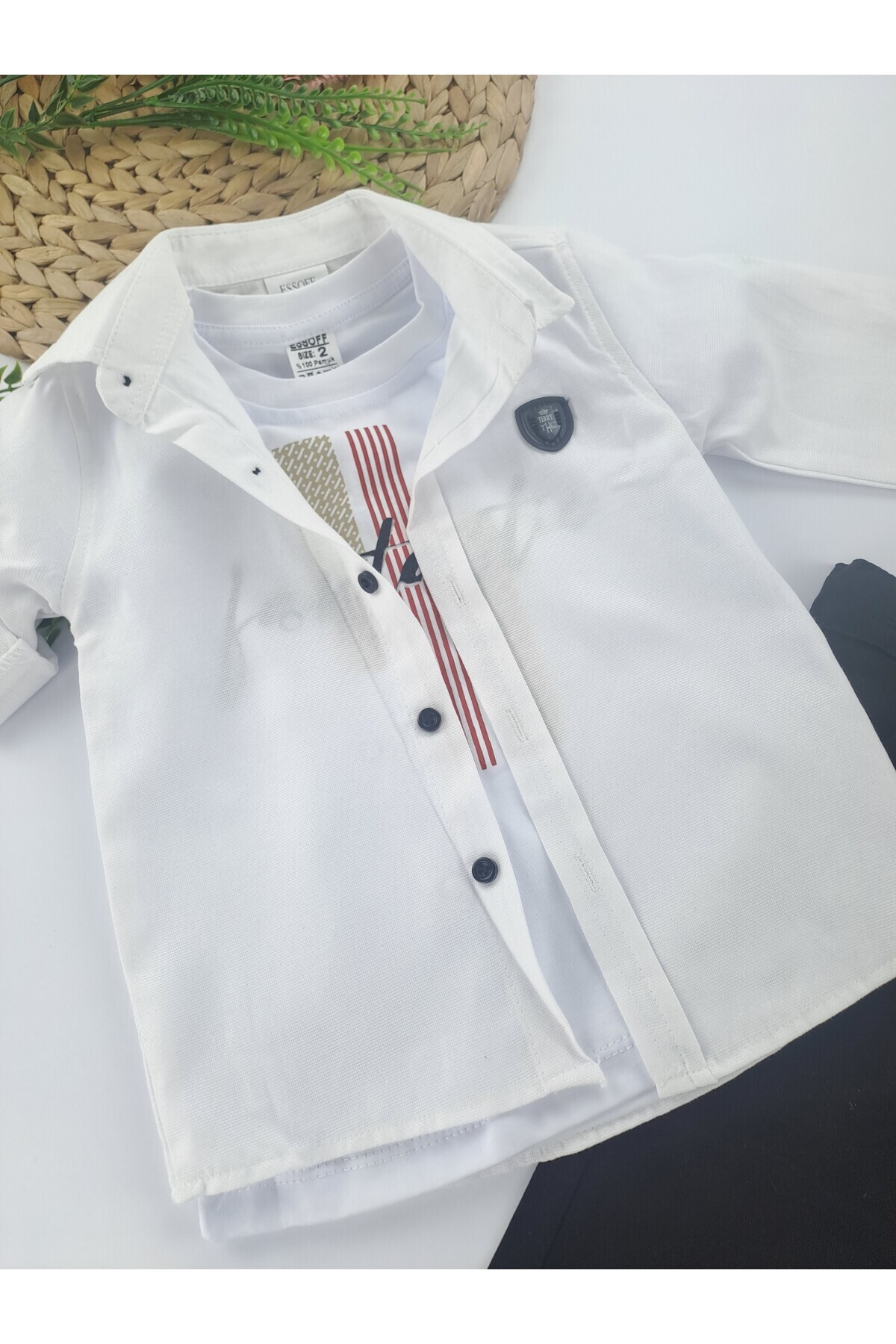 Butik-Boy's Shirt Pants Bow Tie Belt 4 Piece Suit Premium Quality 2