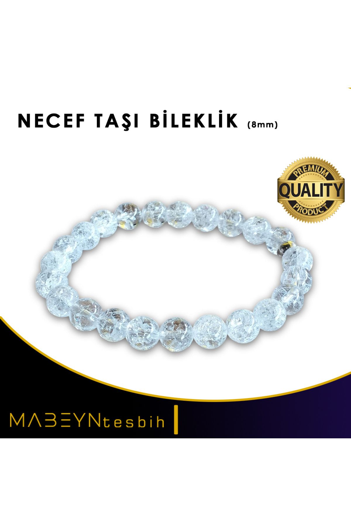 Mabeyn NECEF TAŞI BİLEKLİĞİ - 8 MM