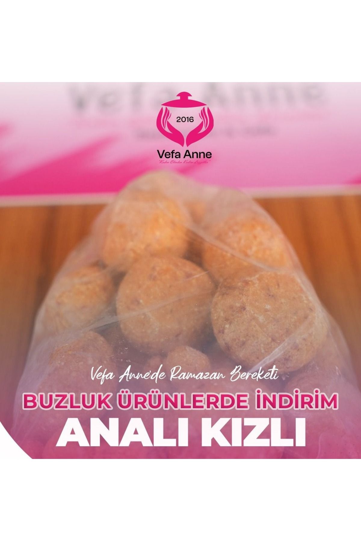 Vefa Anne Doğal Ev Ürünleri Analı Kızlı Köfte 1000 gr.
