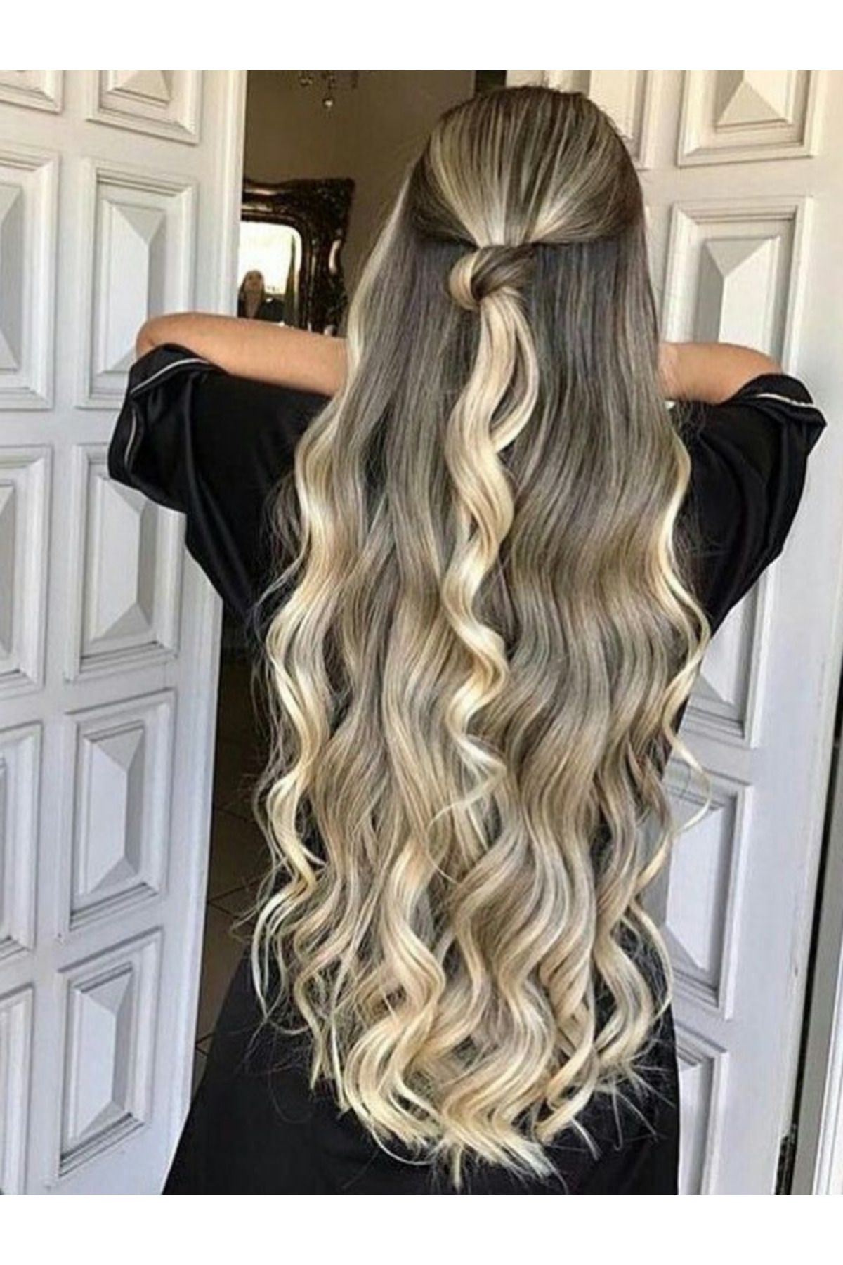 Hairpim Professional (0.8 Gr) Sarı Ombre 50 Adet 70 Cm Yeni Nesil Kaynak Saç HP480