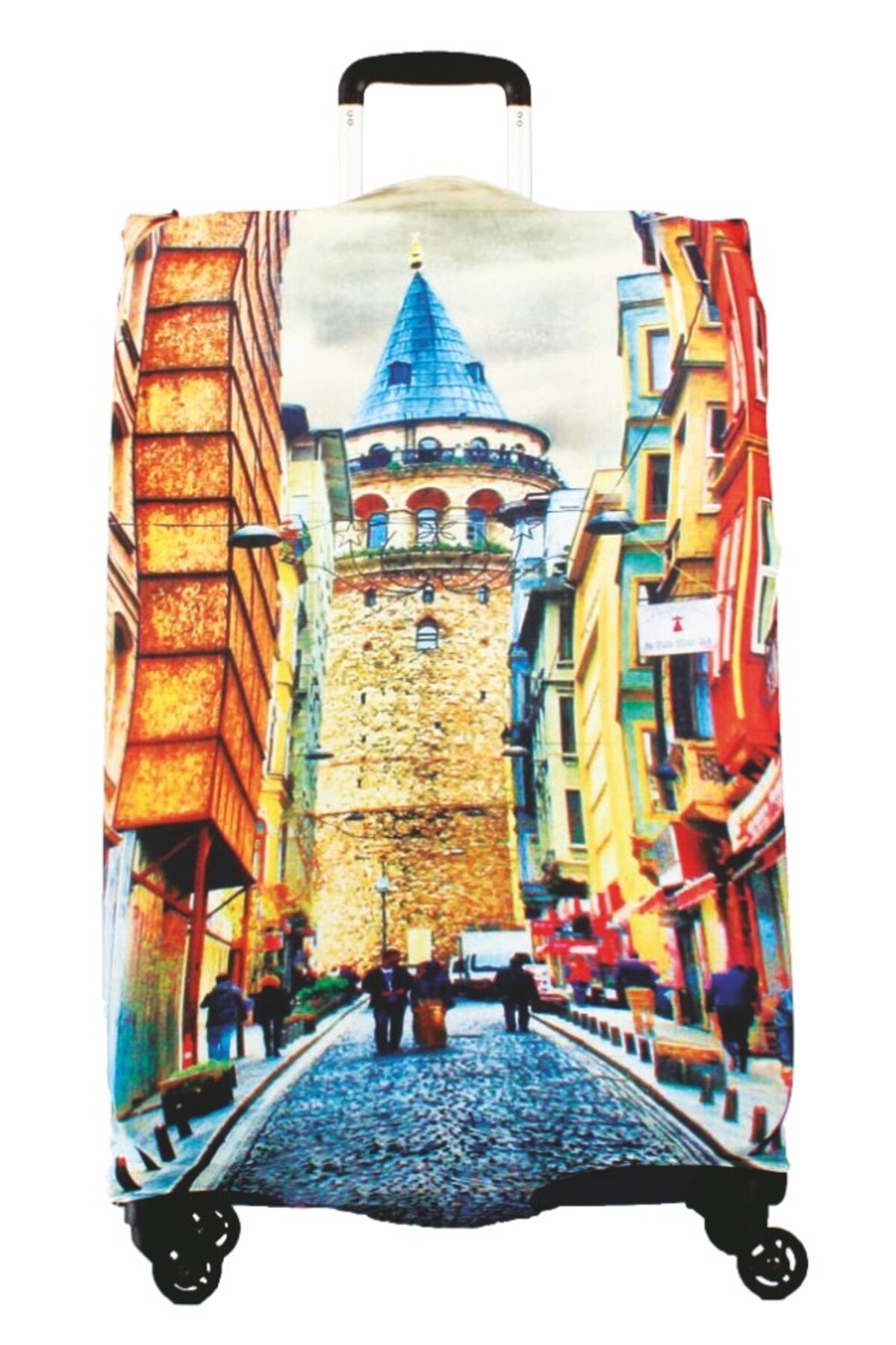 My Saraciye Valiz Kılıfı, Bavul Kılıfı Büyük, Orta, Kabin Boy Kılıf Seti, My Galata 17