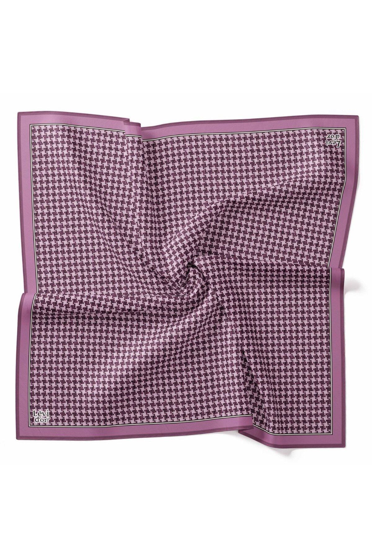 Levidor-Puzzle Pattern Crowbar Sparkling Crystal Scarf 1