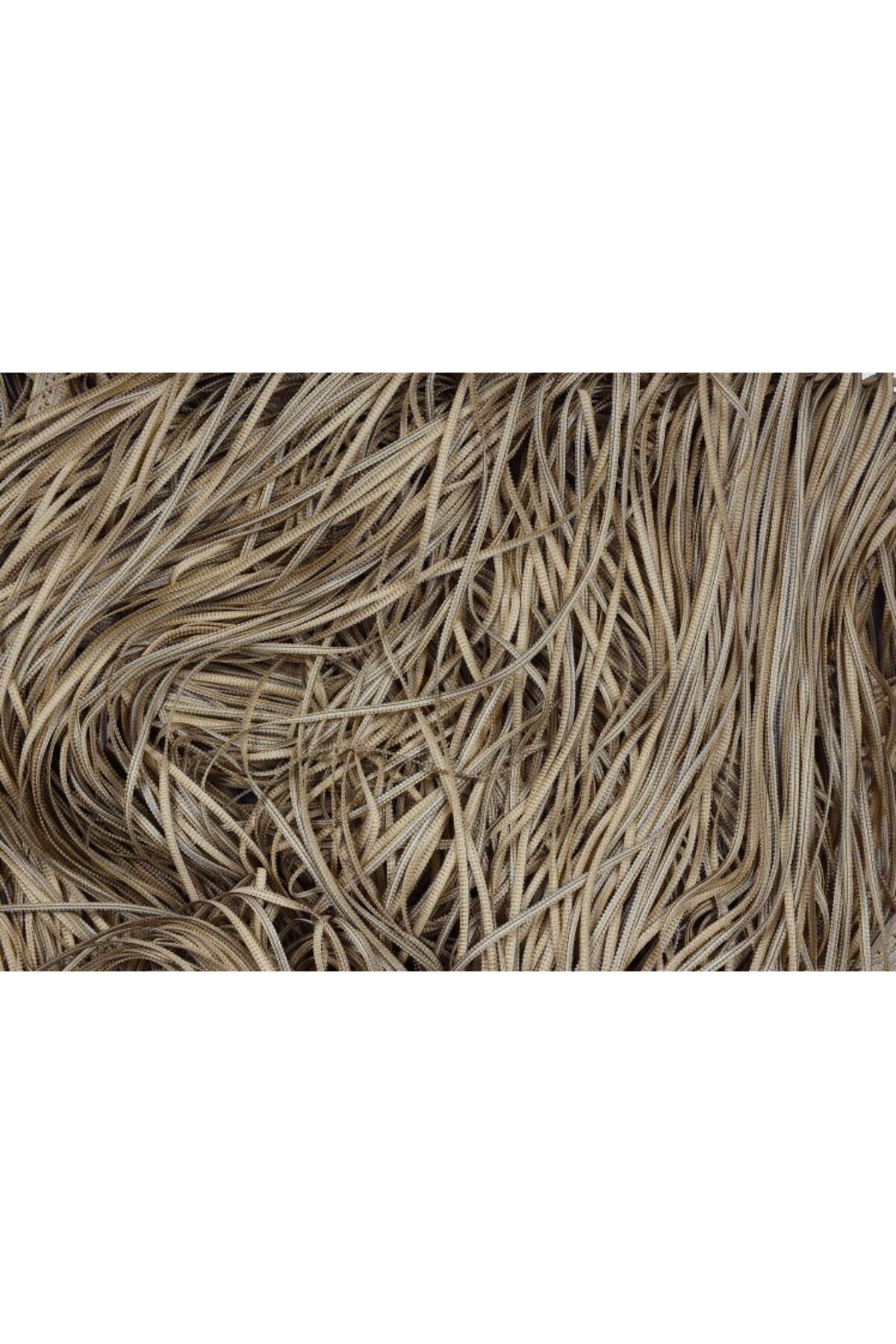 AKÇA TEKSTİL-Plain String Curtain 100 cm Width 280 cm Length Mink Double Color Ready String Curtain 5