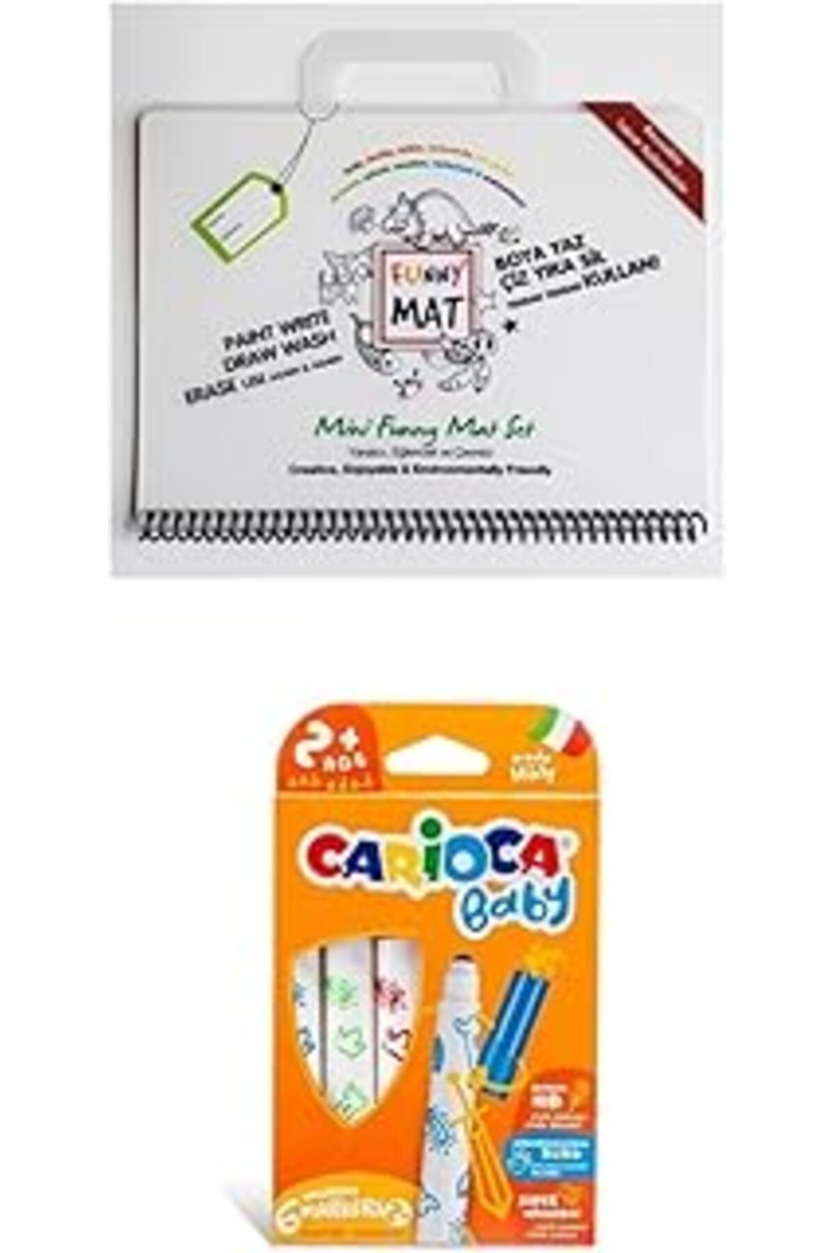 Pazarcan Carioca Akademi Çocuk Funny Mat Mini Set Baby Jumbo Keçeli Kalem 6Lı Set