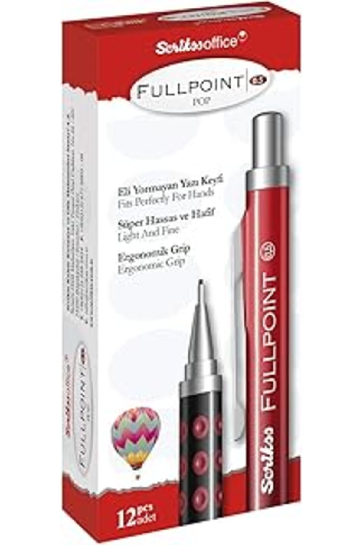 Mu Art Ahşap Scrikss Office Full Point Pop Versatil Kalem 0.5 Mm 12'Li Ambalaj Pembe