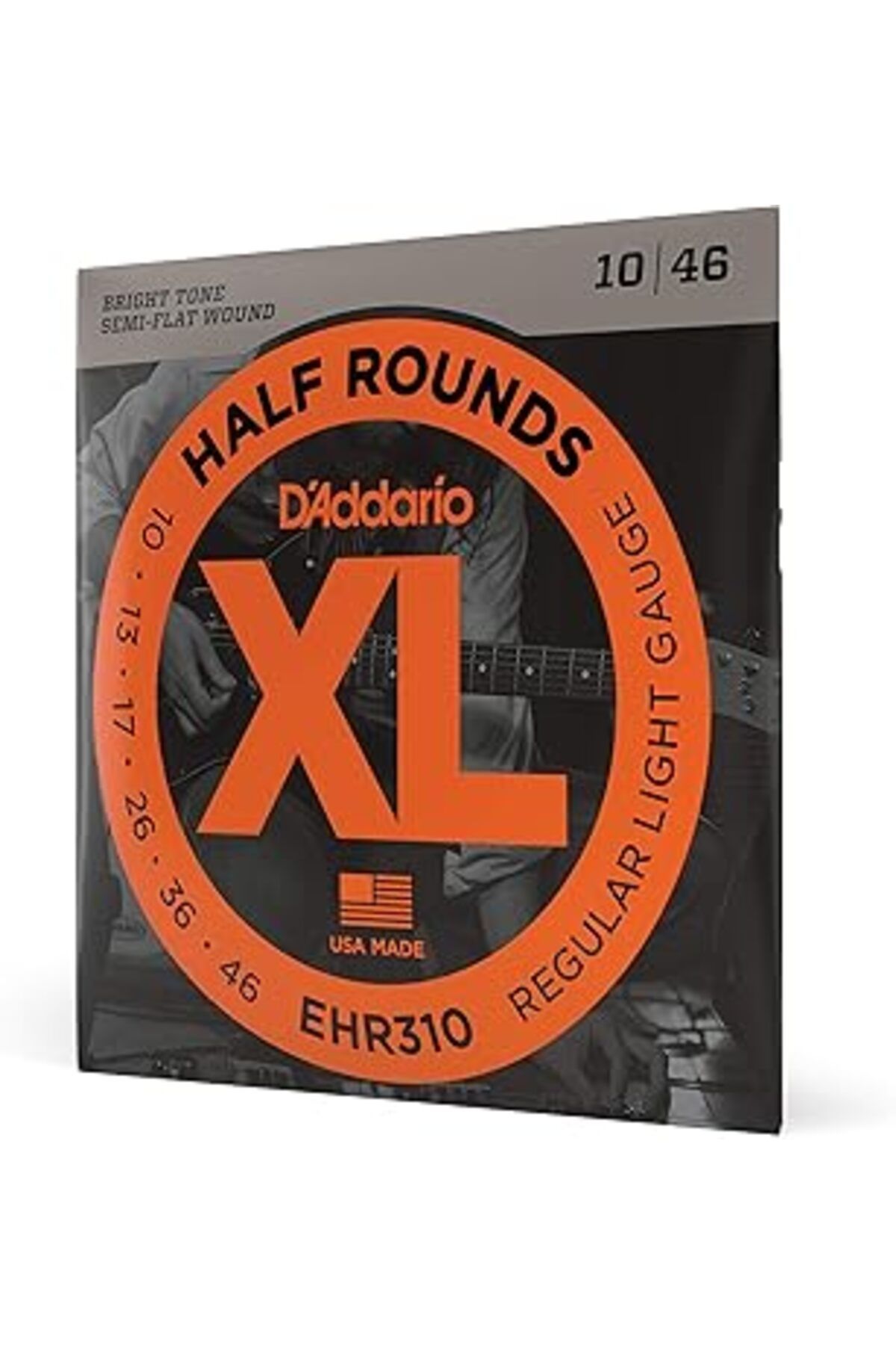 Pazarcan D'Addario Ehr310 Elektro Gitar Tel Seti, Xl, Half Rounds, Regular L