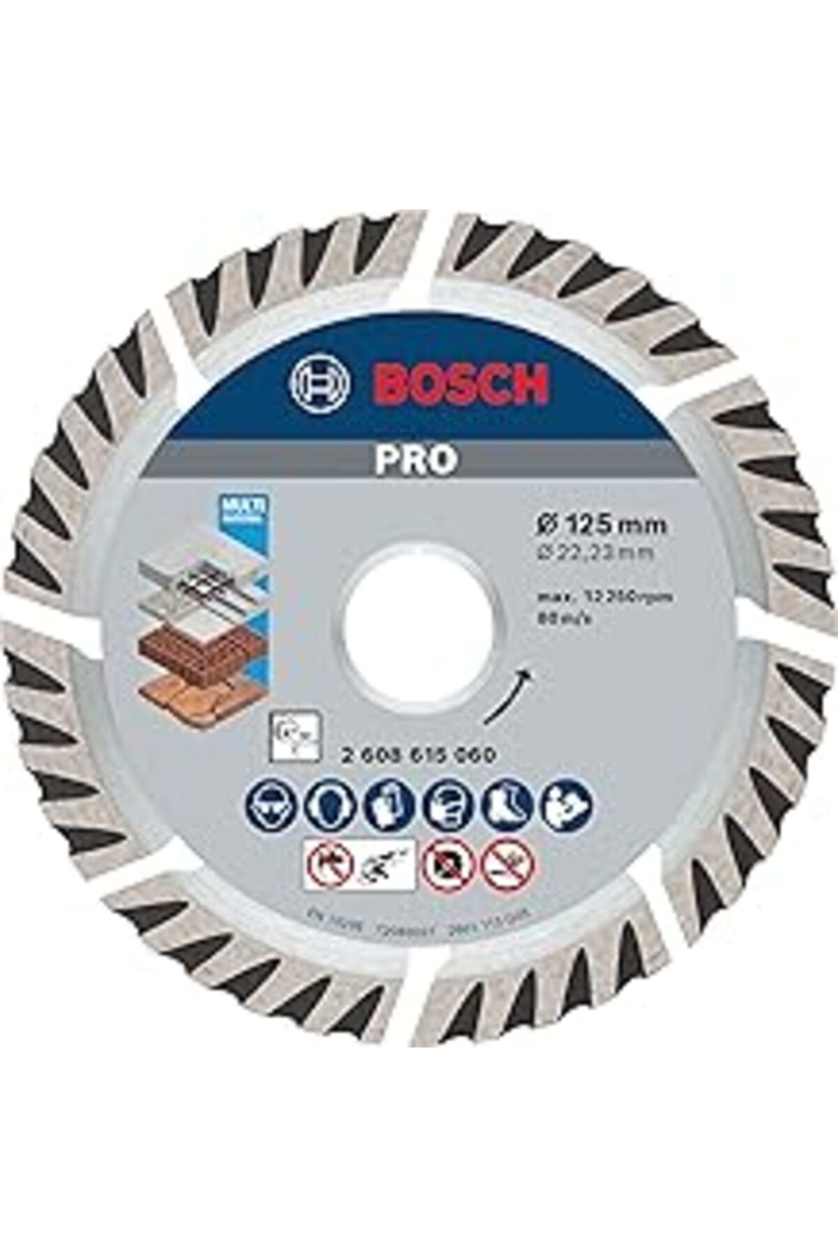 robotrend Bosch Çok Amaçli Elmas Kesme Biçak 10 Lu 125 Mm Standard For Universal - 2608615060