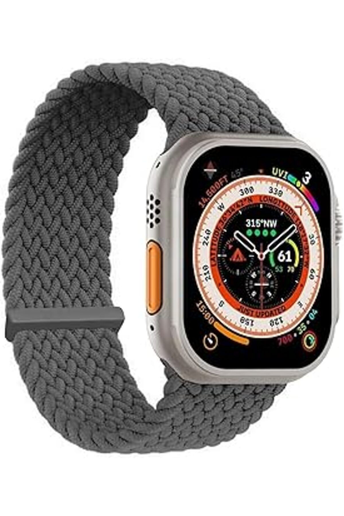 Mu Art Microsonic Apple Watch Series 6 40Mm Kordon, (Small Size, 127Mm) Knitted Fabric Single Loop (Apple