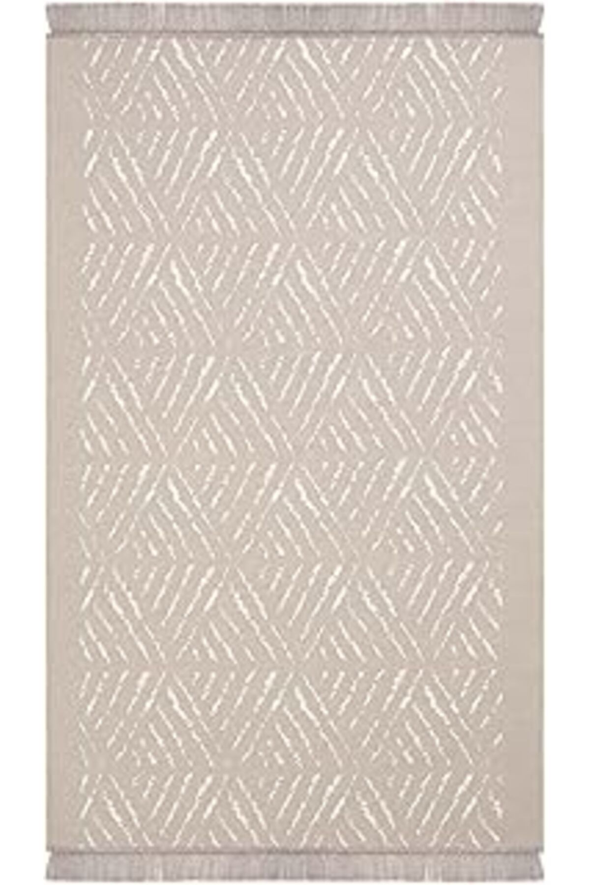 robotrend Cool Halı Lovely 2421A Bej Kilim Makinede Yıkanabilir Çift Taraflı Akrilik İnce Banyo Balkon Mutfak
