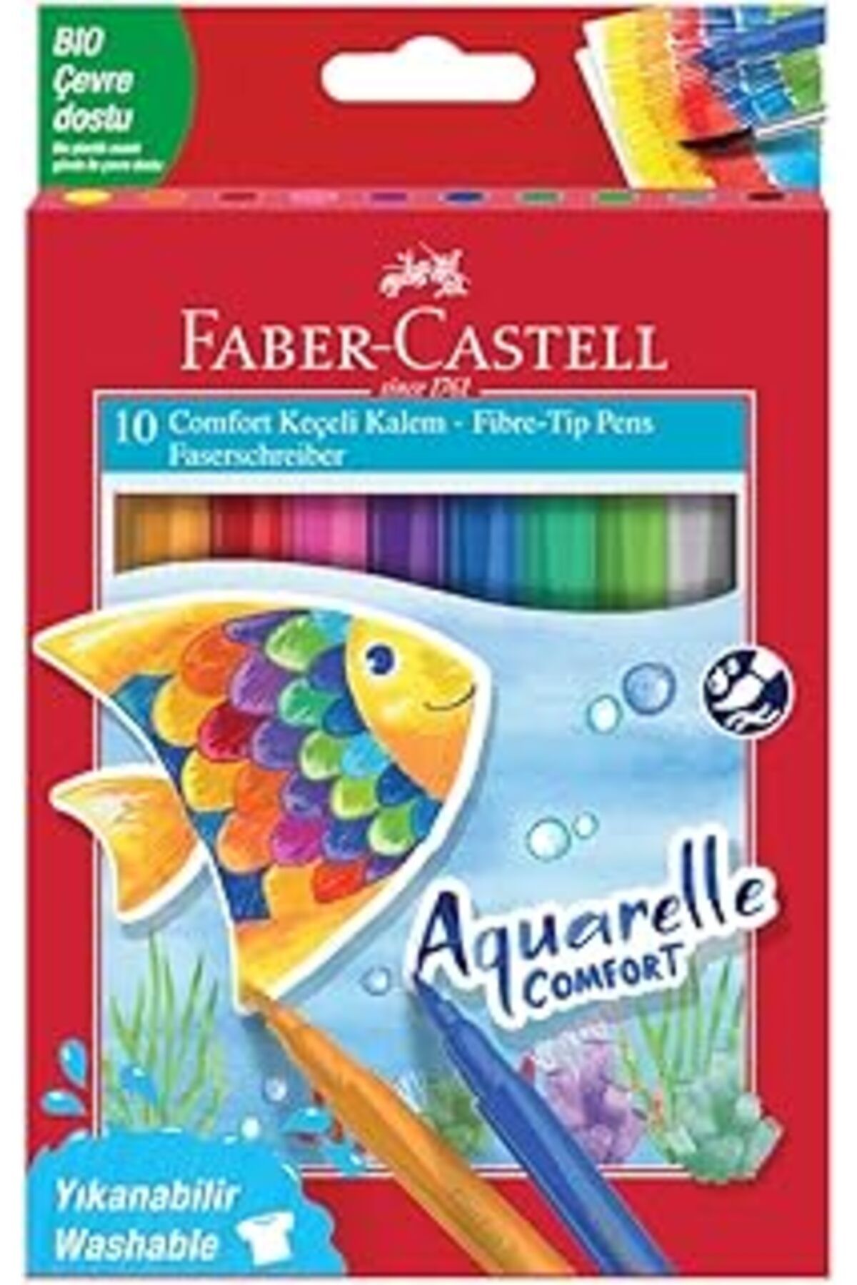 TBSProjects Faber-Castell Comfort Aquarelle Keçeli Kalem 10'Lu