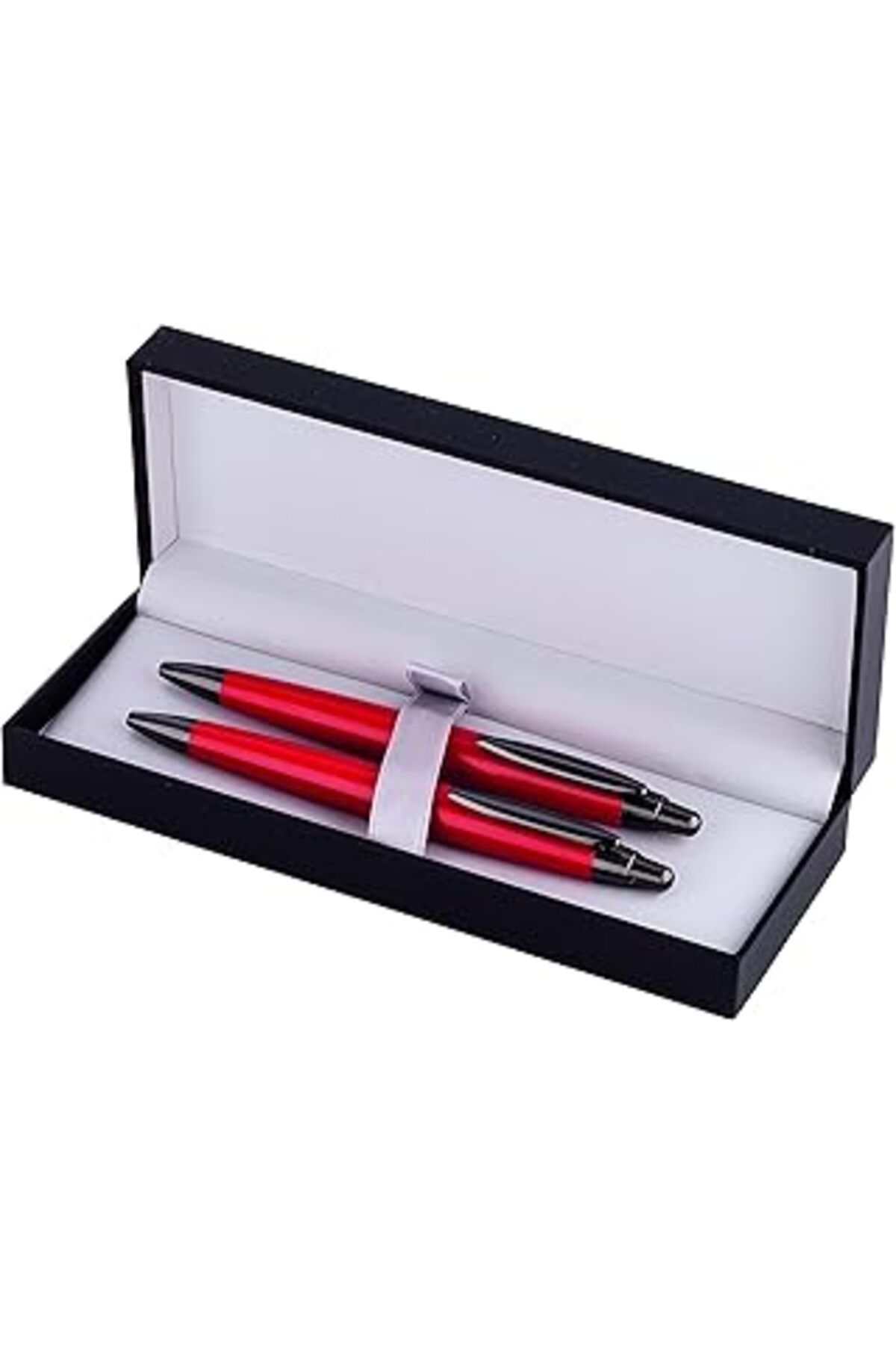 Mu Art Ahşap Inoxcrom: Zeppelin Serisi Sport Red Tükenmez Kalem + Versatil Kalem