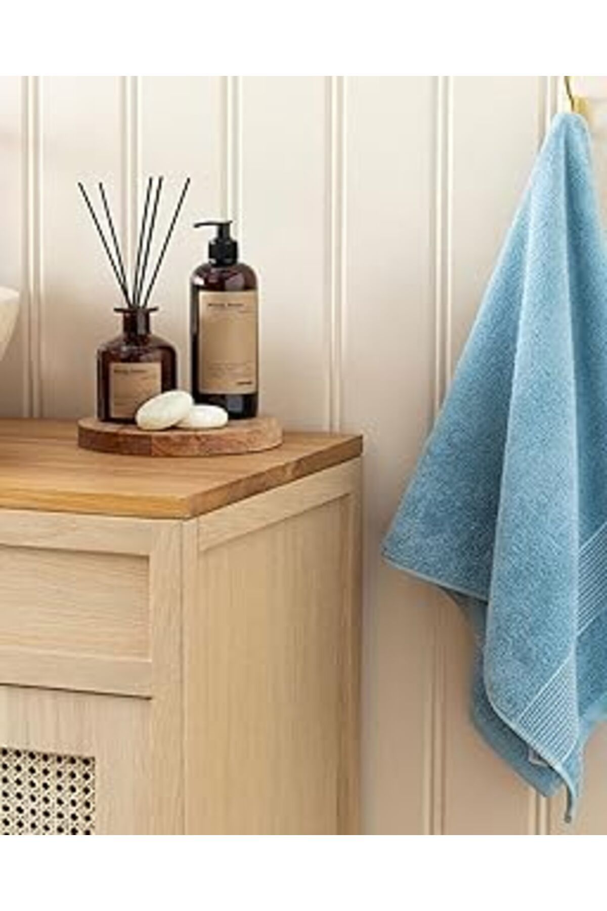 Mu Art English Home Deluxe Low Twist Yüz Havlusu 50X90 Cm Mavi