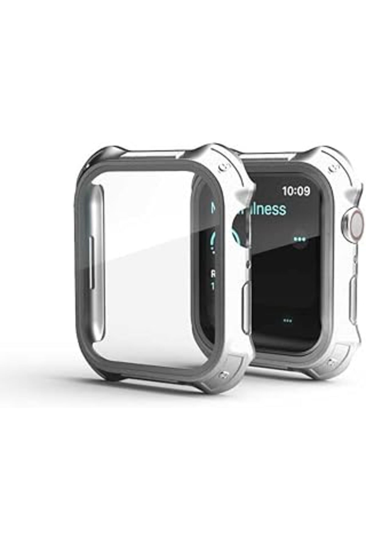 Mu Art Ahşap Watch 7 Ile Uyumlu 41Mm Tank Zırh Kasa Ve Ekran Koruyucu Watch 7 Ile Uyumlu Köşelerdeki Airbag Diza