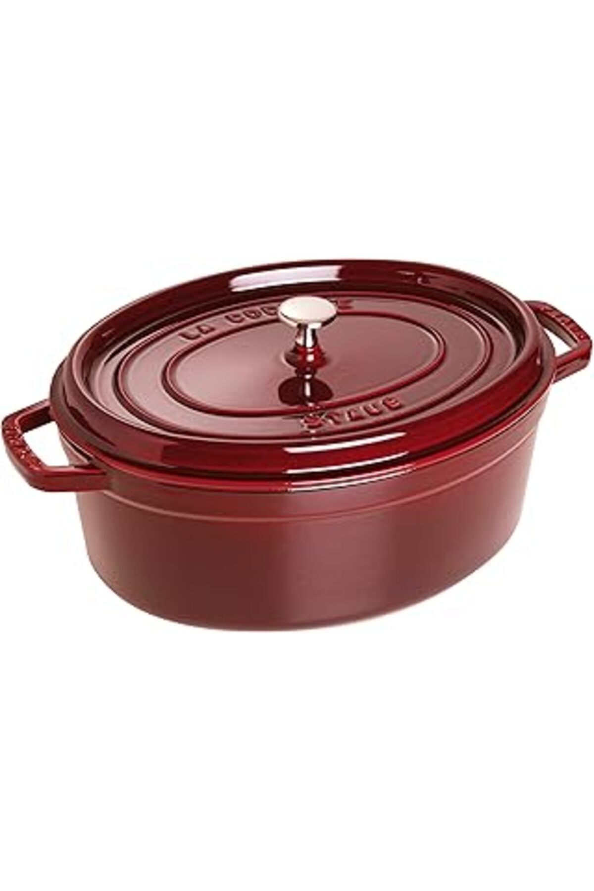 Pazarcan Staub La Cocotte Döküm Tencere, Döküm Demir, Kırmızı