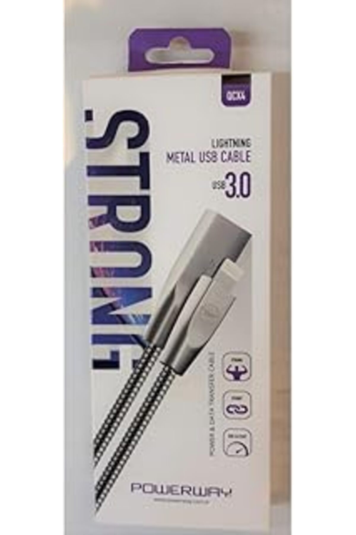 Pazarcan Powerway Qcx4 Qcx4 Usb 3.0 İphone Metal Kablo