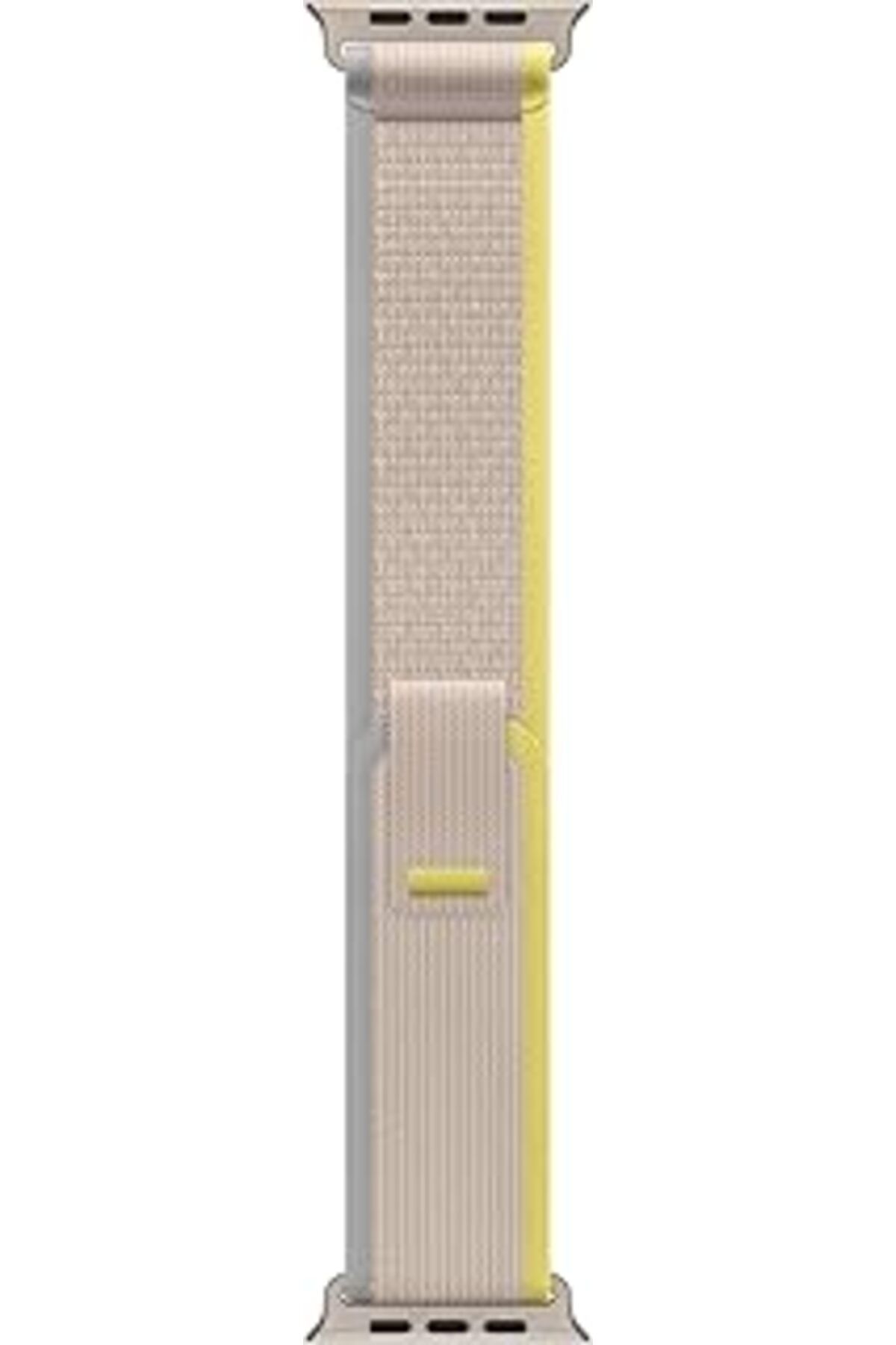 Pazarcan Apple Watch 49 Mm Sarı/Bej Trail Loop - S/M