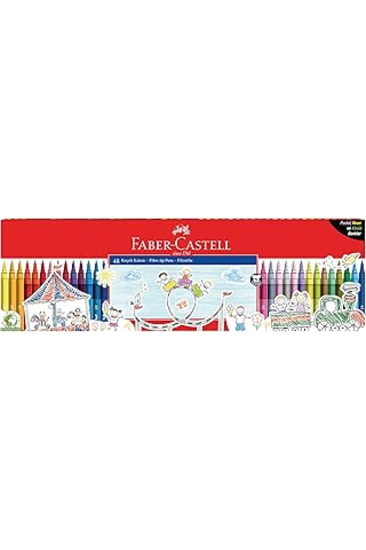 Mu Art Faber-Castell Klasik Keçeli Kalem 48'Li