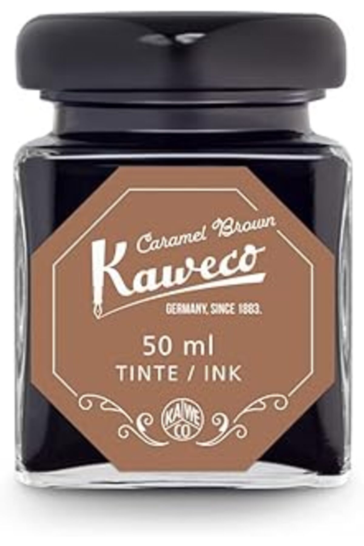 Mu Art Ahşap Kaweco 10002190 Şişe Mürekkep Karamel Kahve 50 Ml