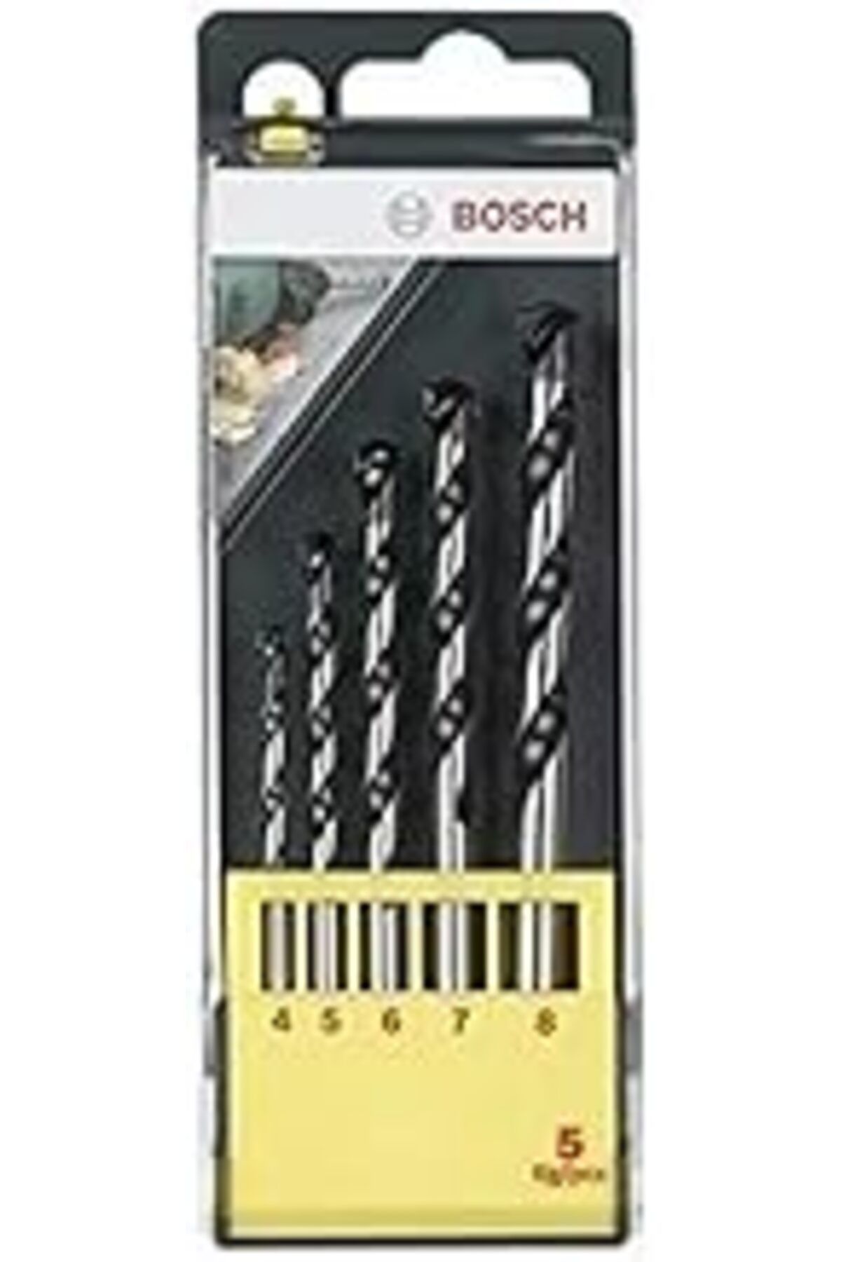 Pİ GLOBAL Bosch 5-Parçalı Beton Matkabı-Set, Ø 4 – 8 Mm, 2607019445