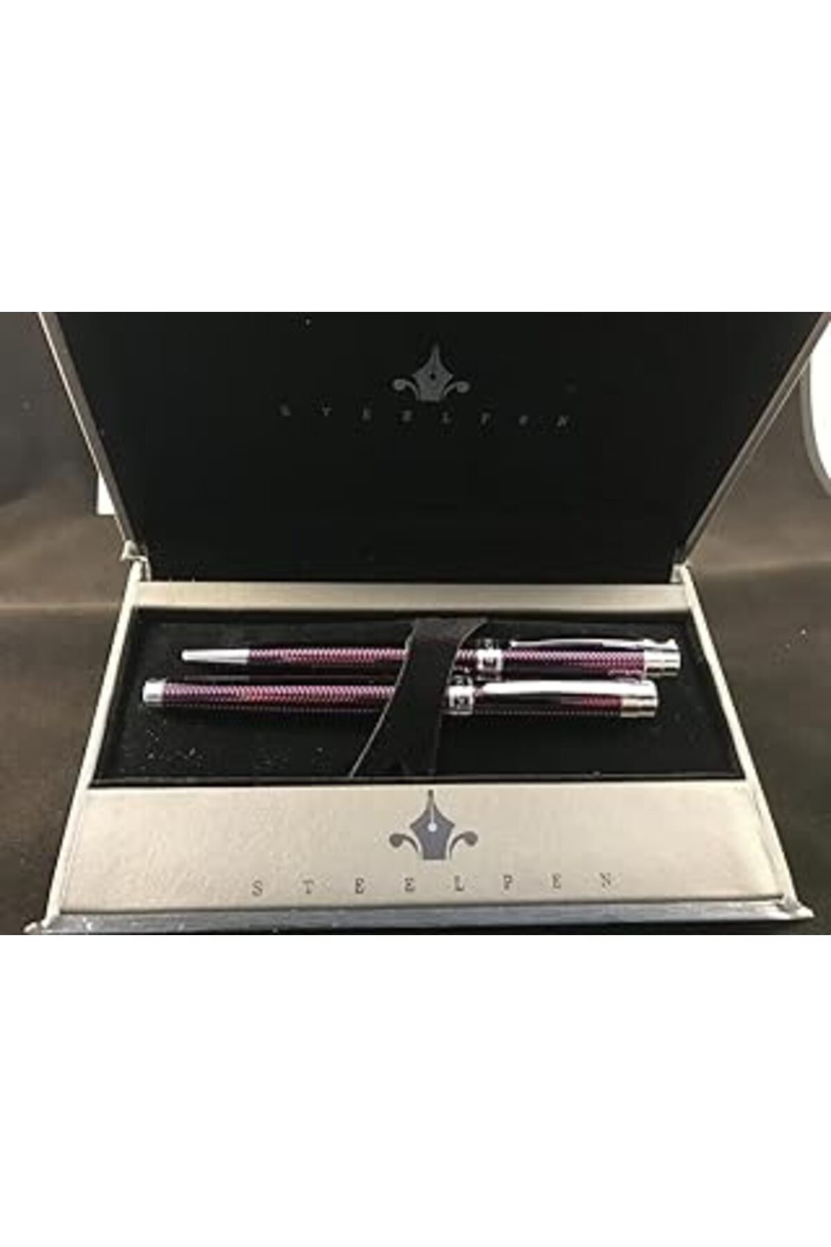 robotrend Steelpen Capital Serisi 289 Bordo Dolma Kalem+Tükenmez Kalem
