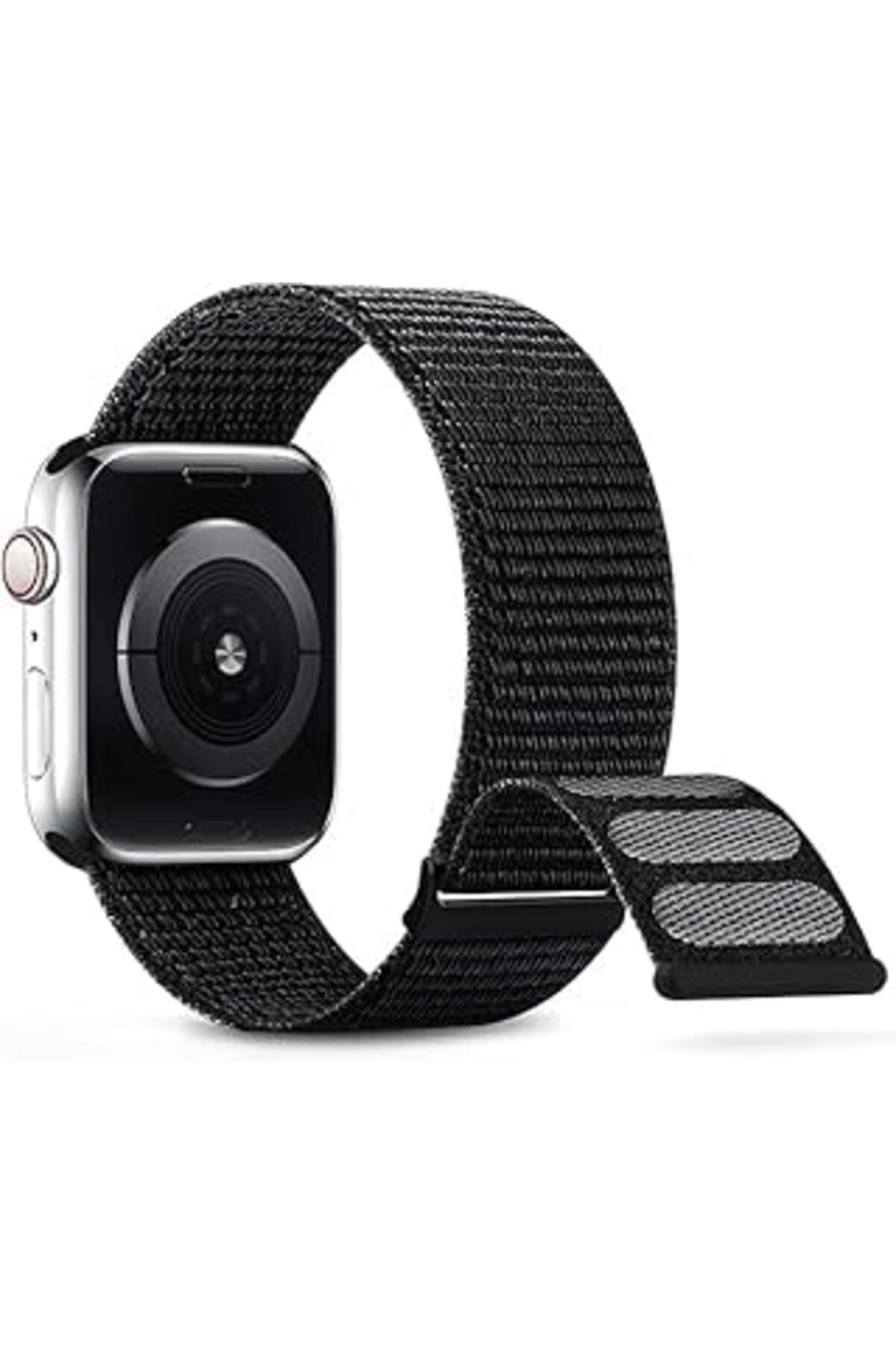 robotrend Minesk Apple Watch Ile Uyumlu Hasır Örme Spor Loop Kordon Kayış 38-40-41 Mm (Siyah)