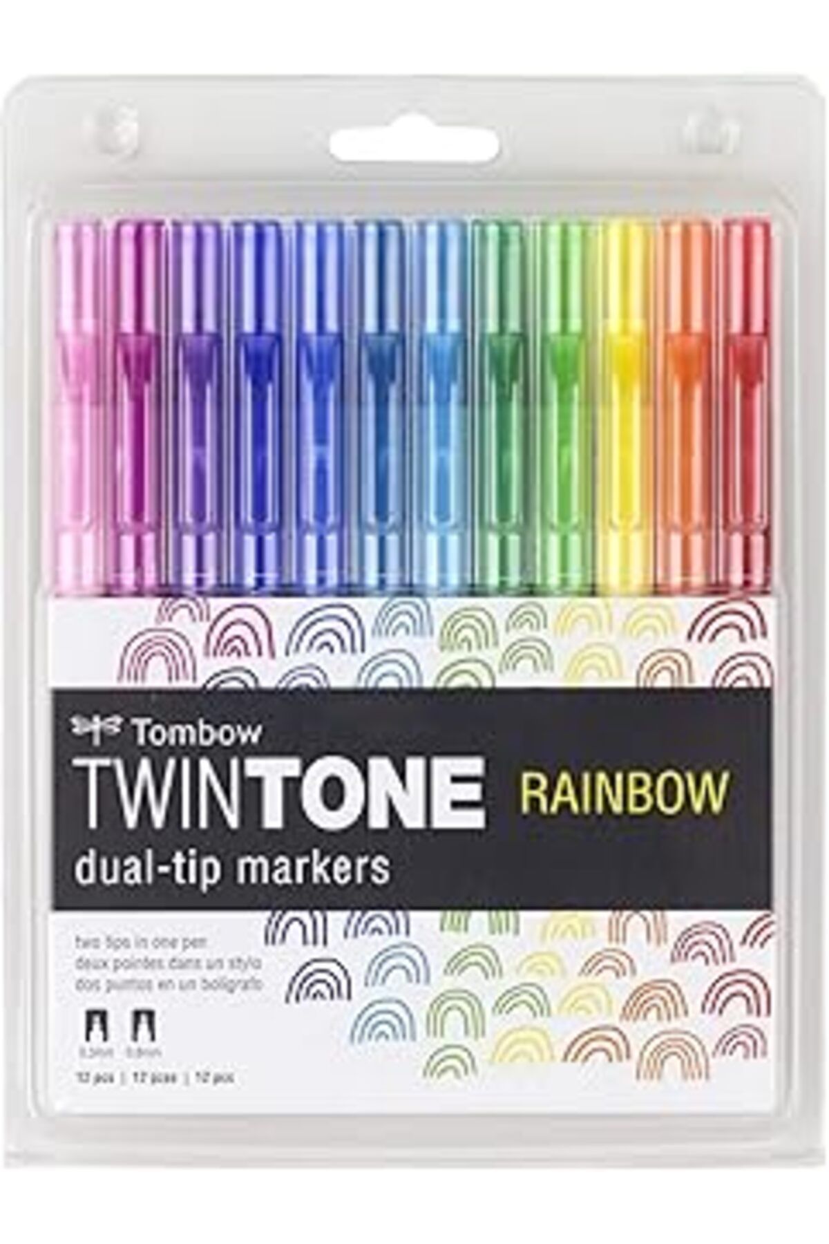 NETWORK ART Tombow American Inc. Marker Twintone Rainbow, tek beden