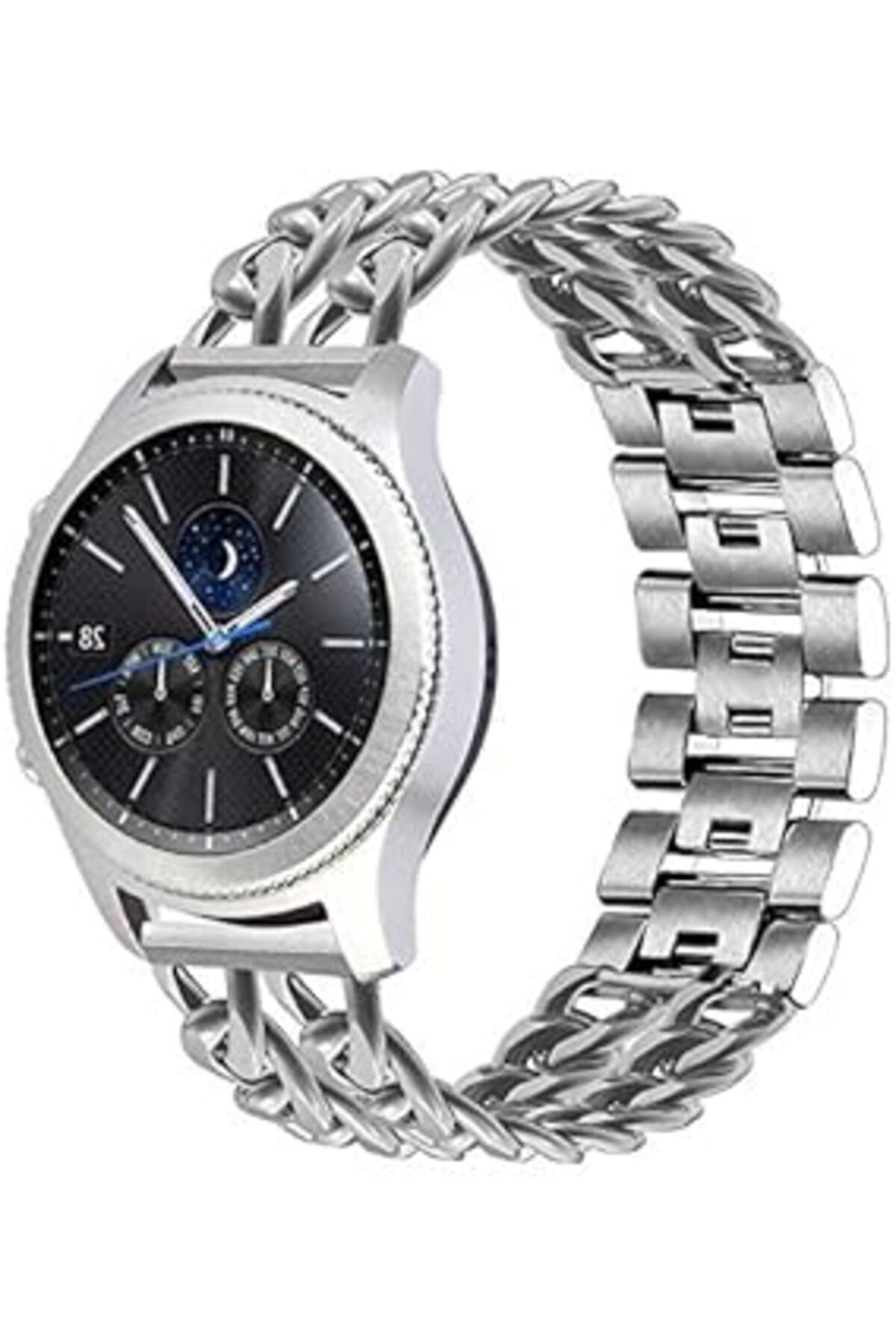 Mu Art Ahşap Kayış-425 Strap, Gümüş