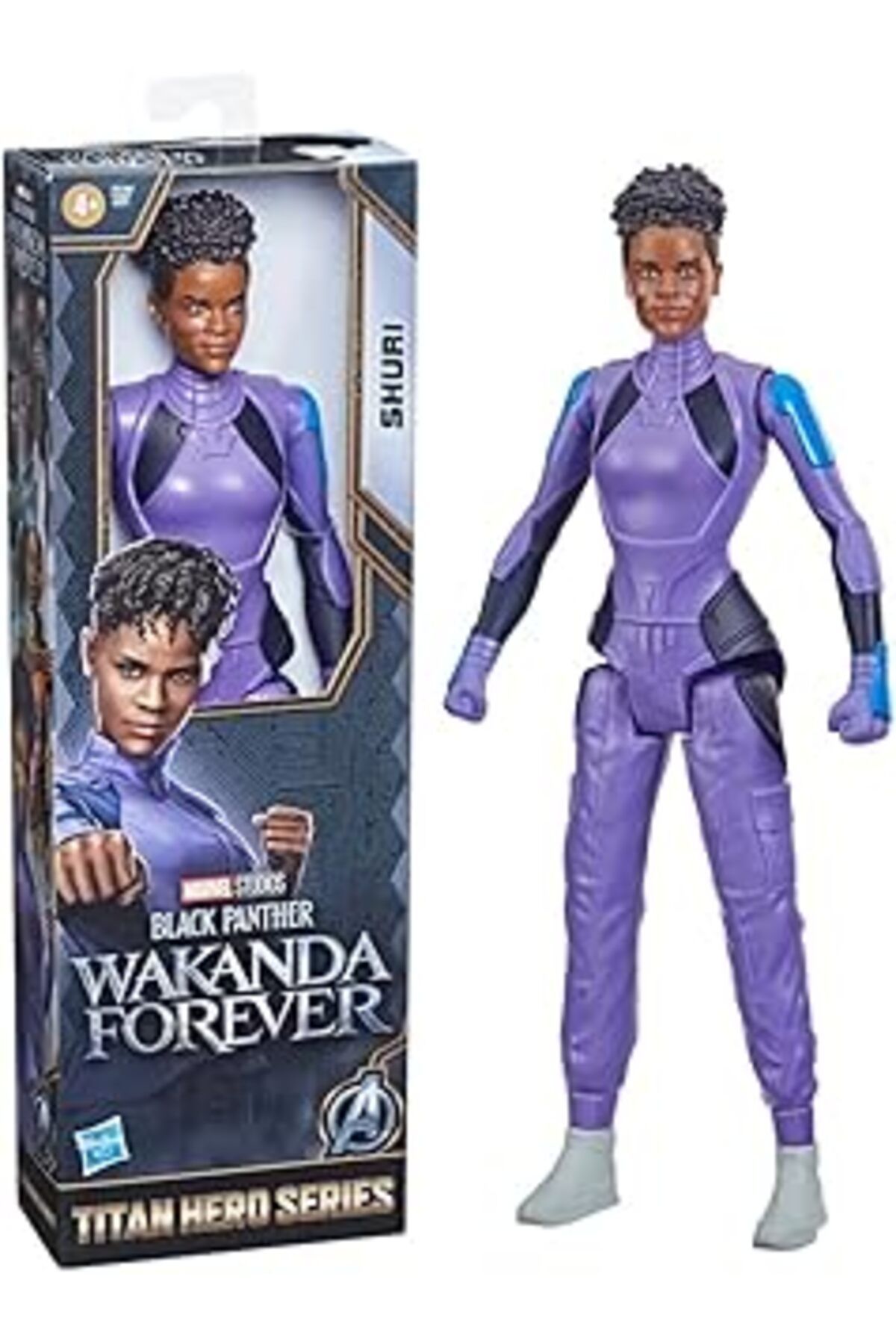 Pazarcan Marvel Spider-Man Studios'Un Black Panther: Wakanda Forever Titan Hero Serisi Shuri Oyuncak, 30 Cm