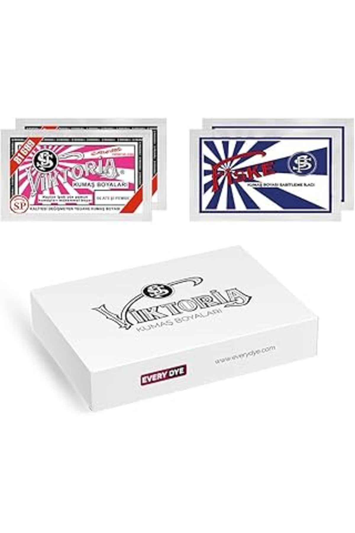 Genel Markalar Viktoria Kumaş Boyası Arkadaş Paket Ateşi Pembe